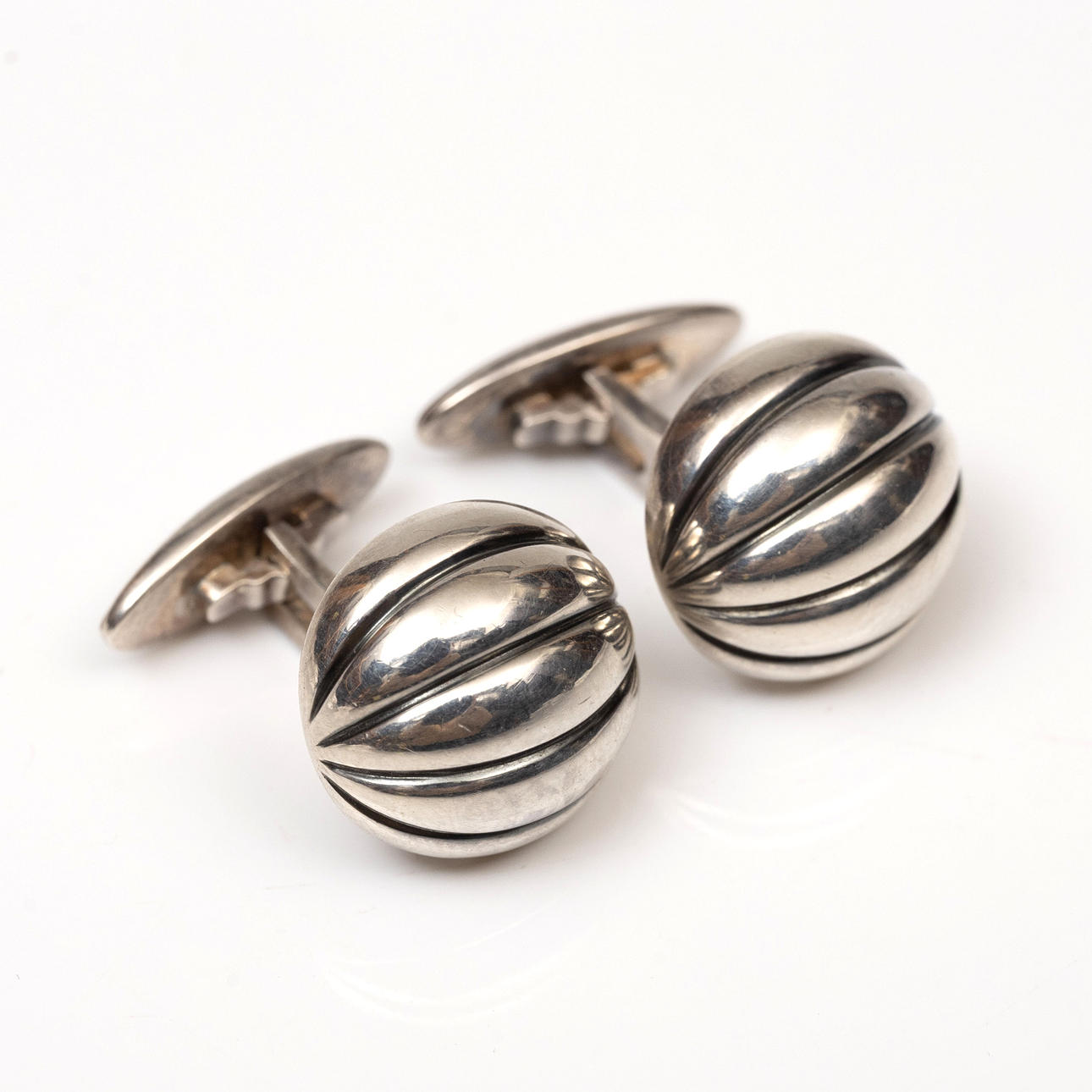 CUFFLINKS, Sterling silver, Georg Jensen.