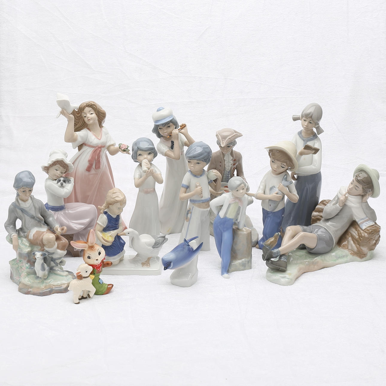 FIGURINER, 14 st, bl.a Lladro, Tengra, REX, Casades, m.m.