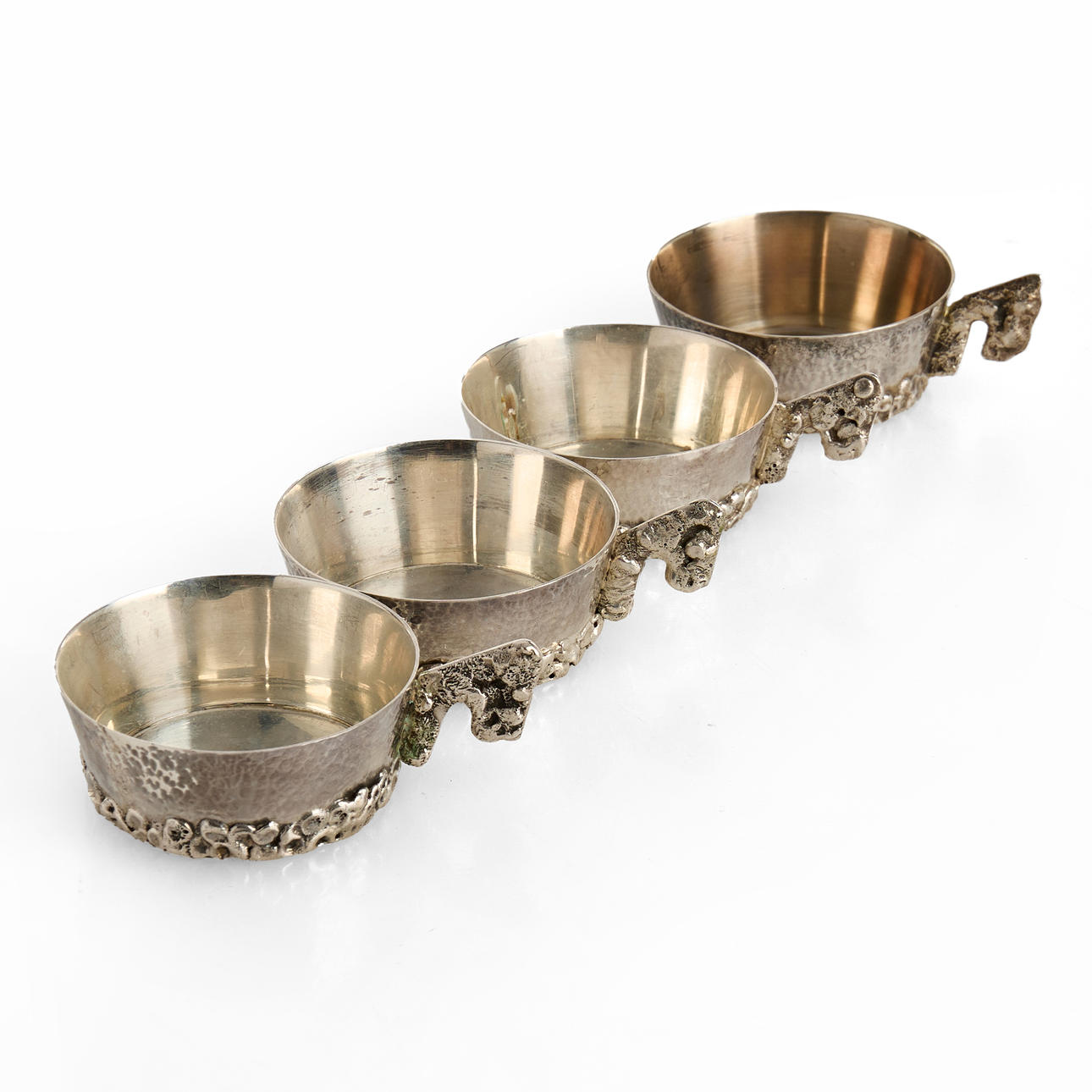 A silver soup cup, 1980s, Olle Hellmouth.