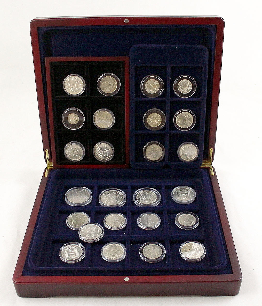 MYNT, 25 st, blandade länder, silver.