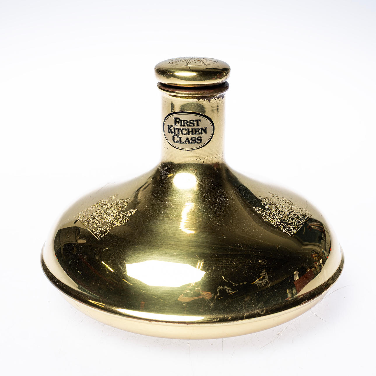 KAPTENSKARAFF, brass/glass.