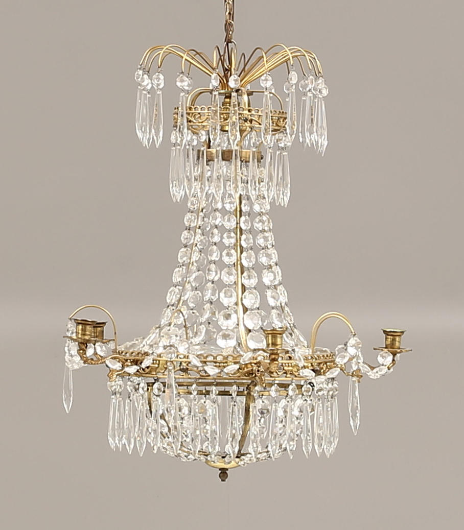 KRISTALLKRONA, rokokostil 1900-tal.