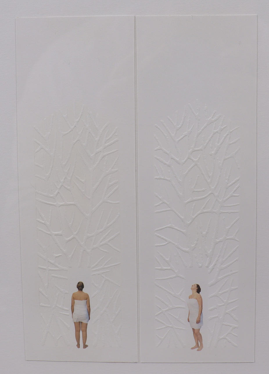 ANDREA FERNÁNDEZ, mixed media, figure composition.