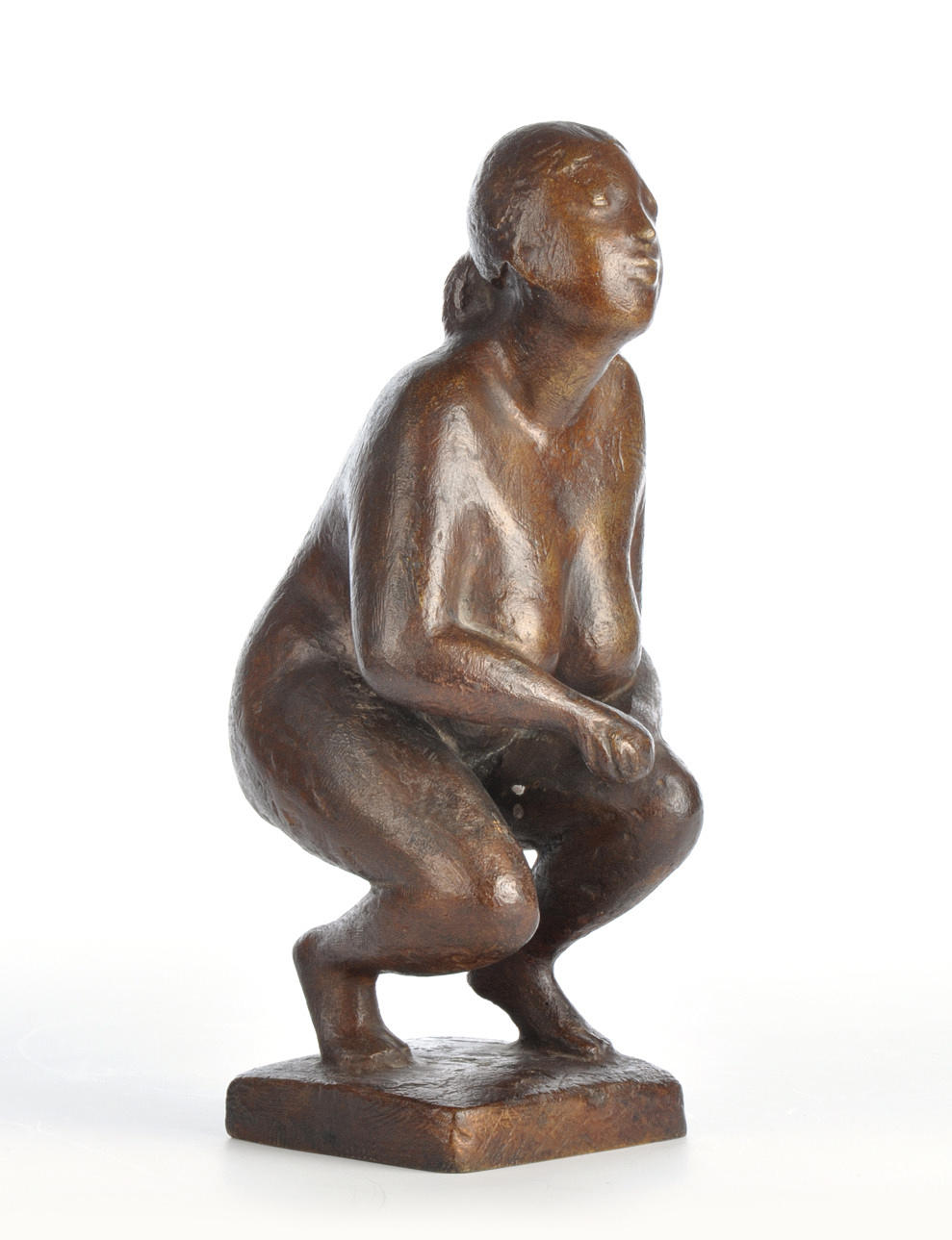 INGEBORG STEINOHRT. "Der dicke Liebling", 1972, brons.