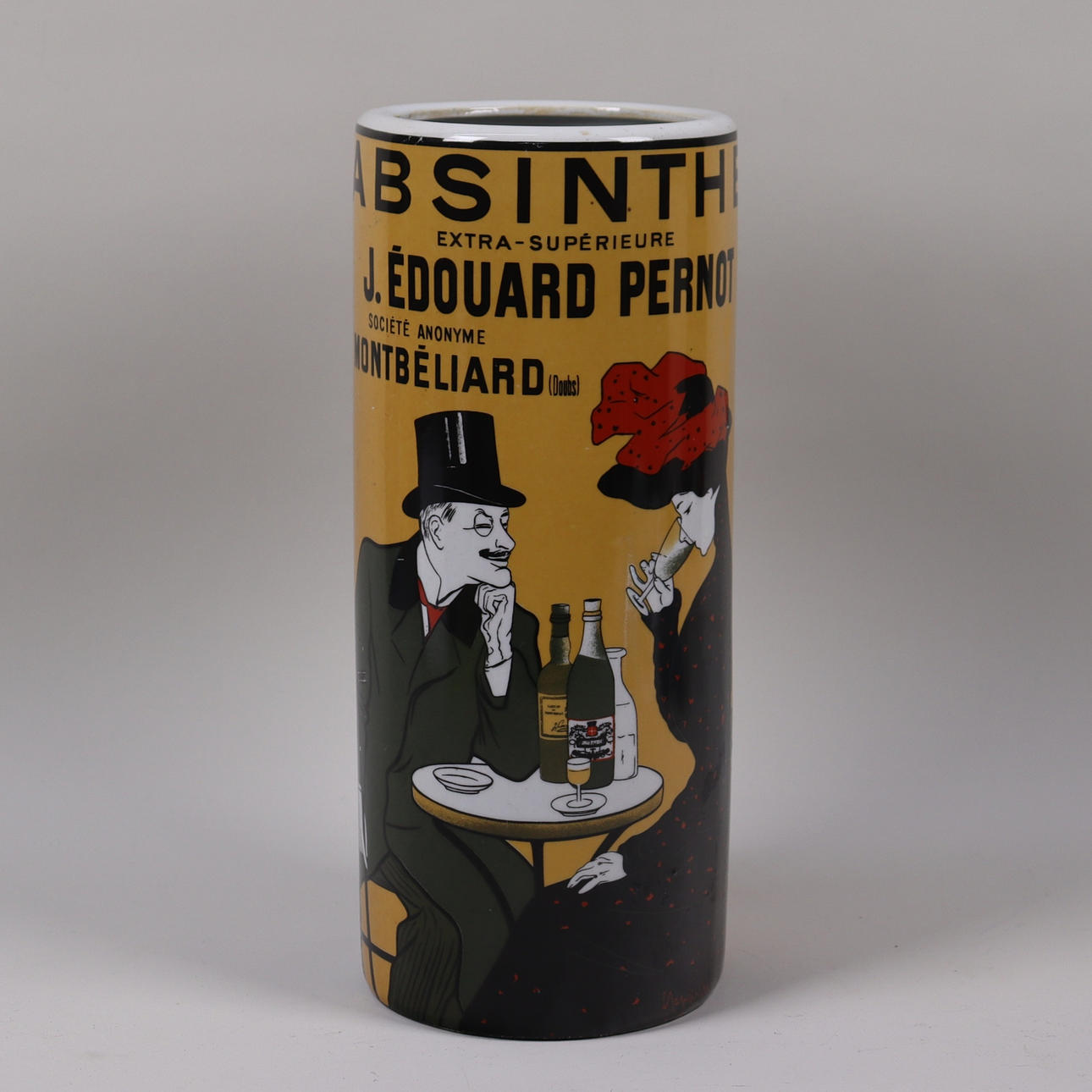 Vase, decor Absinthe J Edouard Pernot.