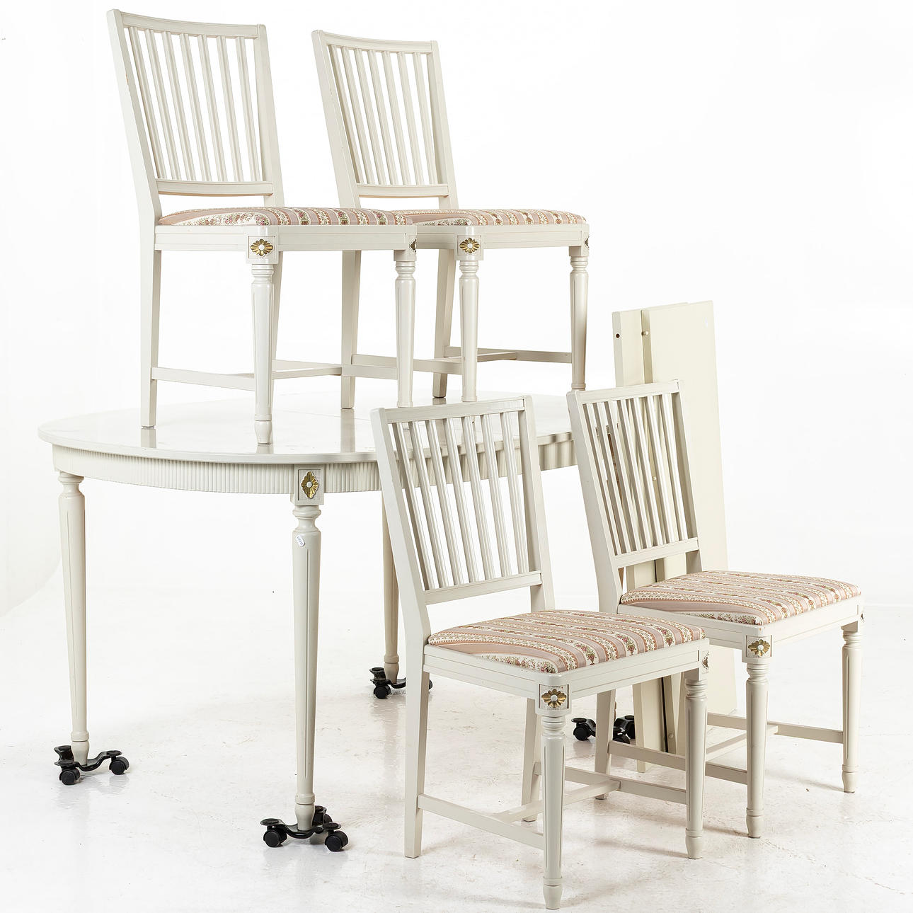 MATSALSGRUPP, 5 delar, Gustaviansk Stil.