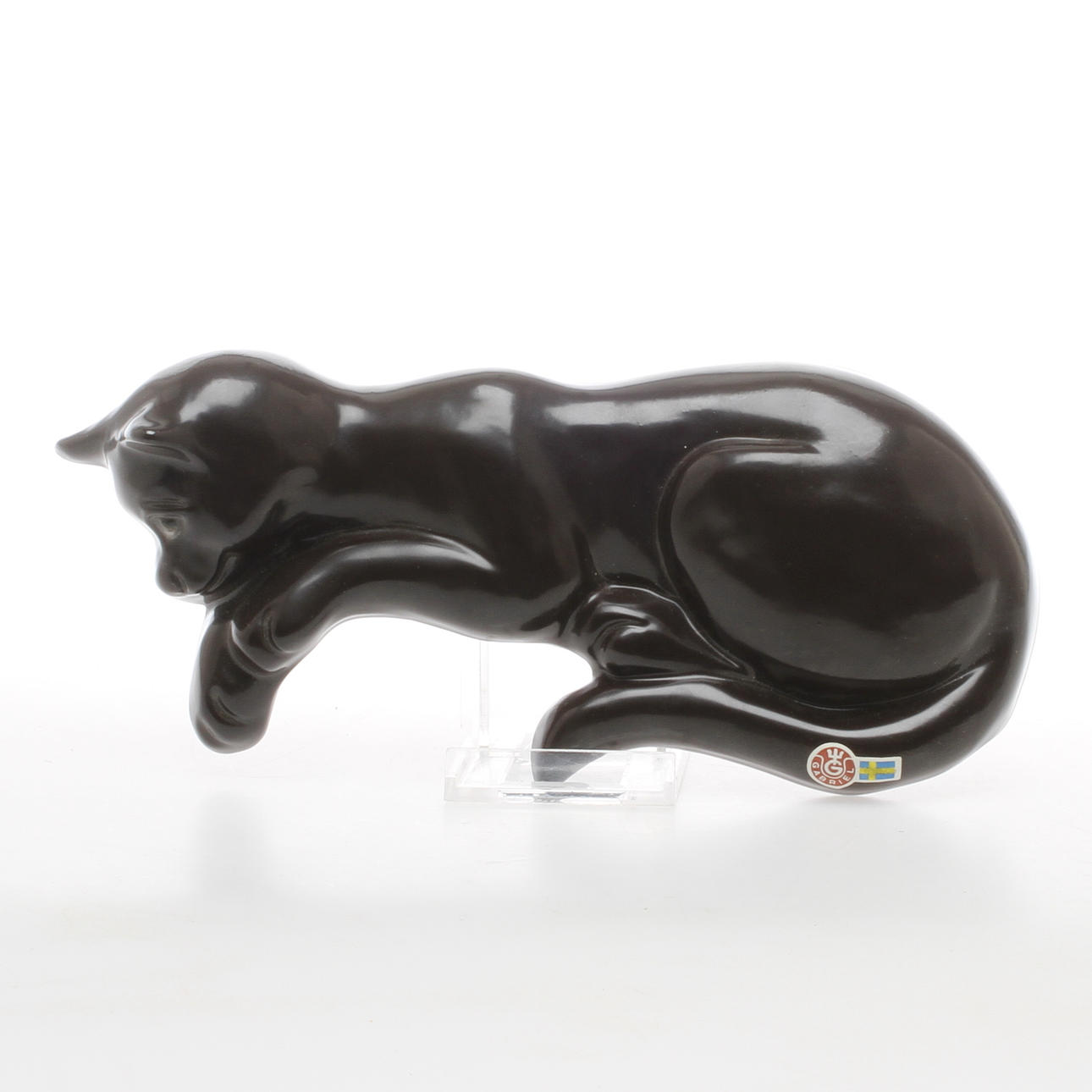 VÄGGFIGURIN, Katt, keramik, Gunilla Ercisson, Gabriel Keramik.