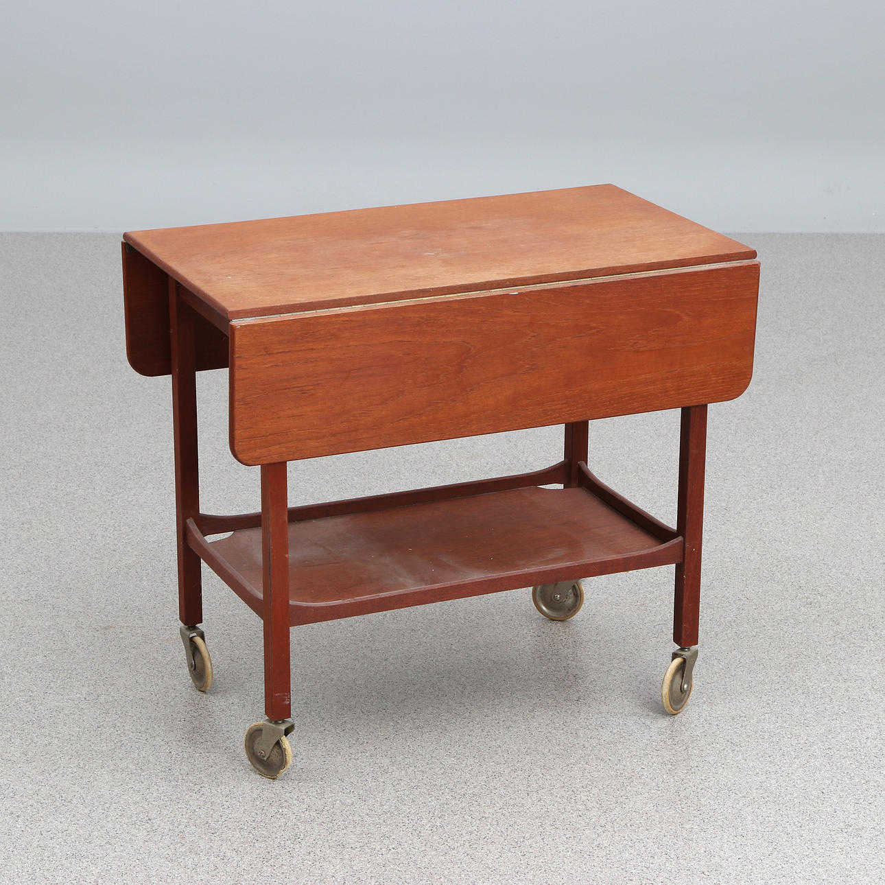 SERVING TABLE. It's teak. 1960s.