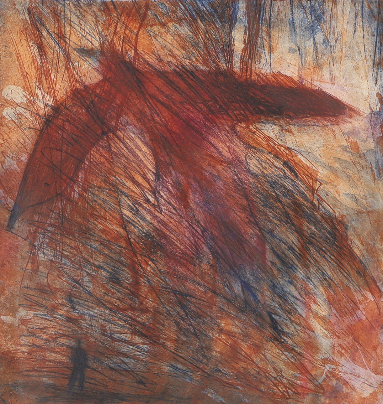 KATARINA HÅRD. “Jonathan Livingstone sea gull”, etching, signed 2014.