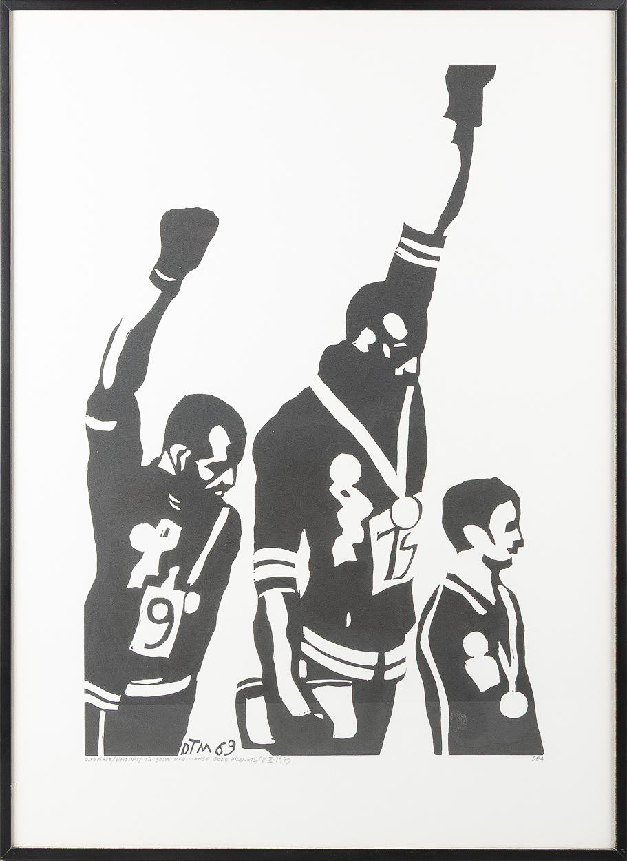 DEA TRIER MÖRCH (DANMARK, 1941–2001). „Olympiade“, Linoleumschnitt.