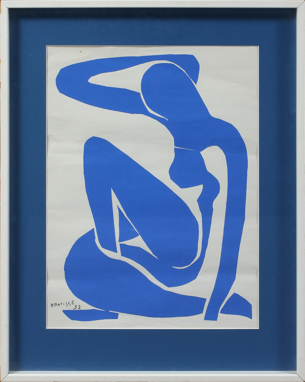 HENRI MATISSE. efter, farveserifografi, underskriv printet.