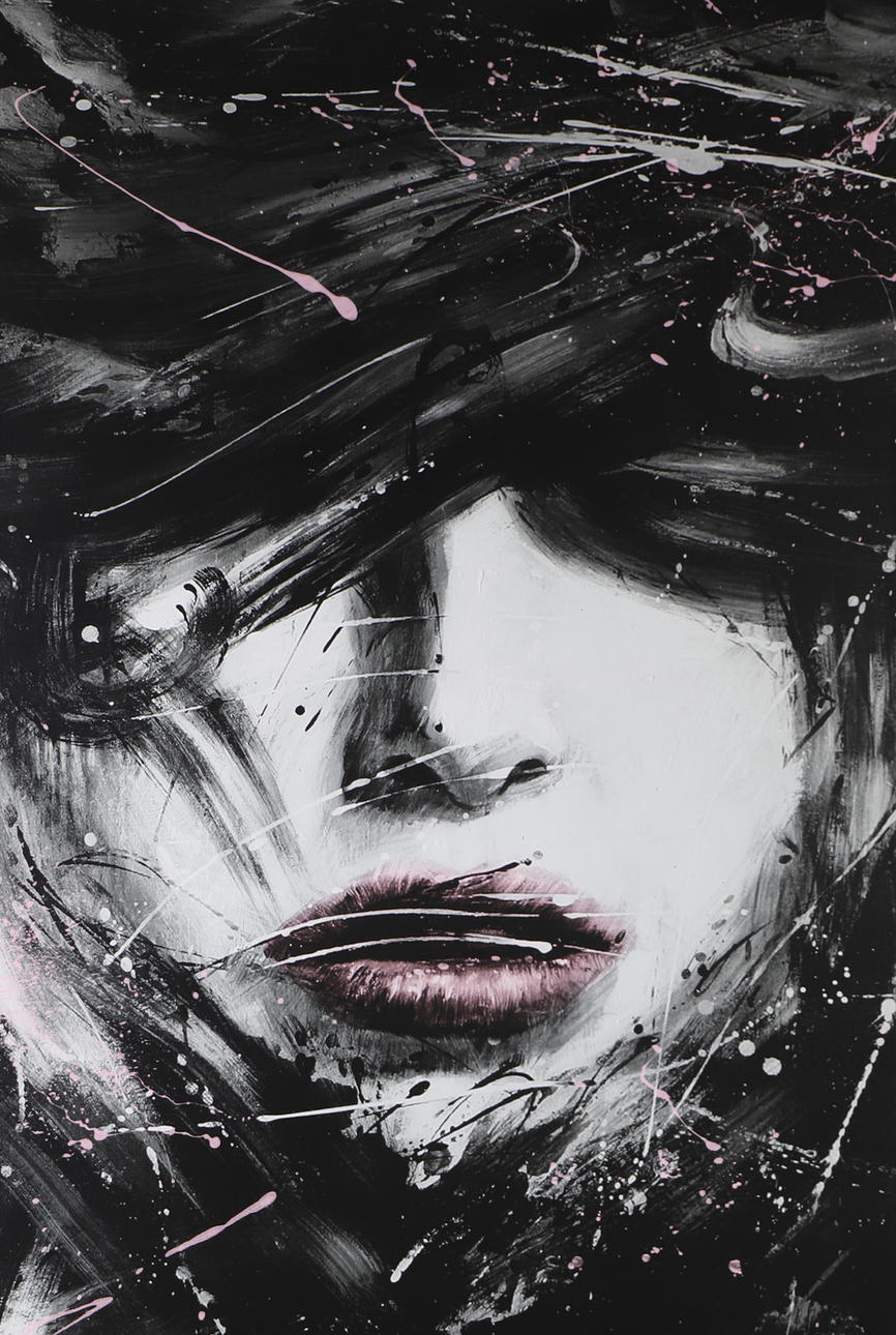 OKÄND KONSTNÄR. Cara, presión de aceite.