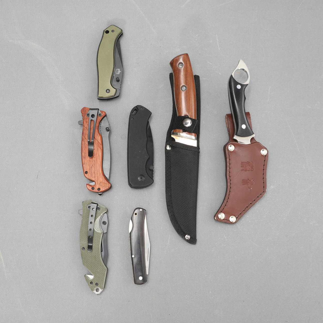 KNIVE/FOLDEKNIVE, 7 stk.