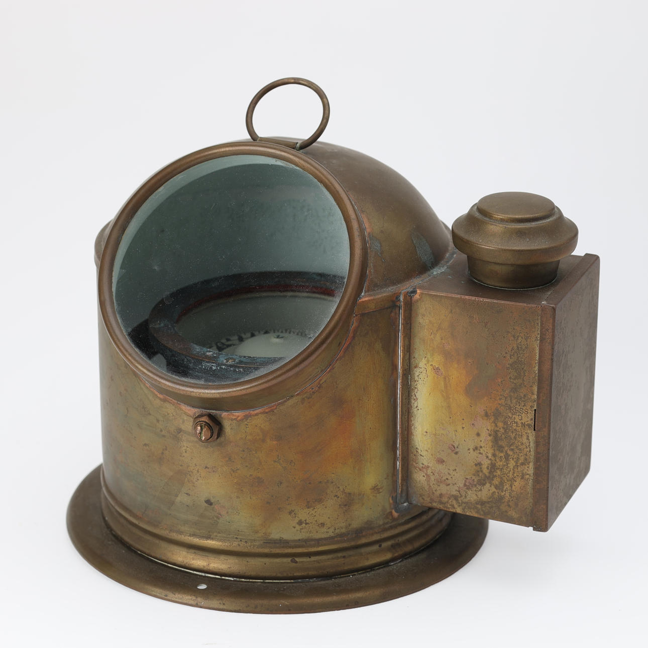 Compass with night house, brass 1900's.