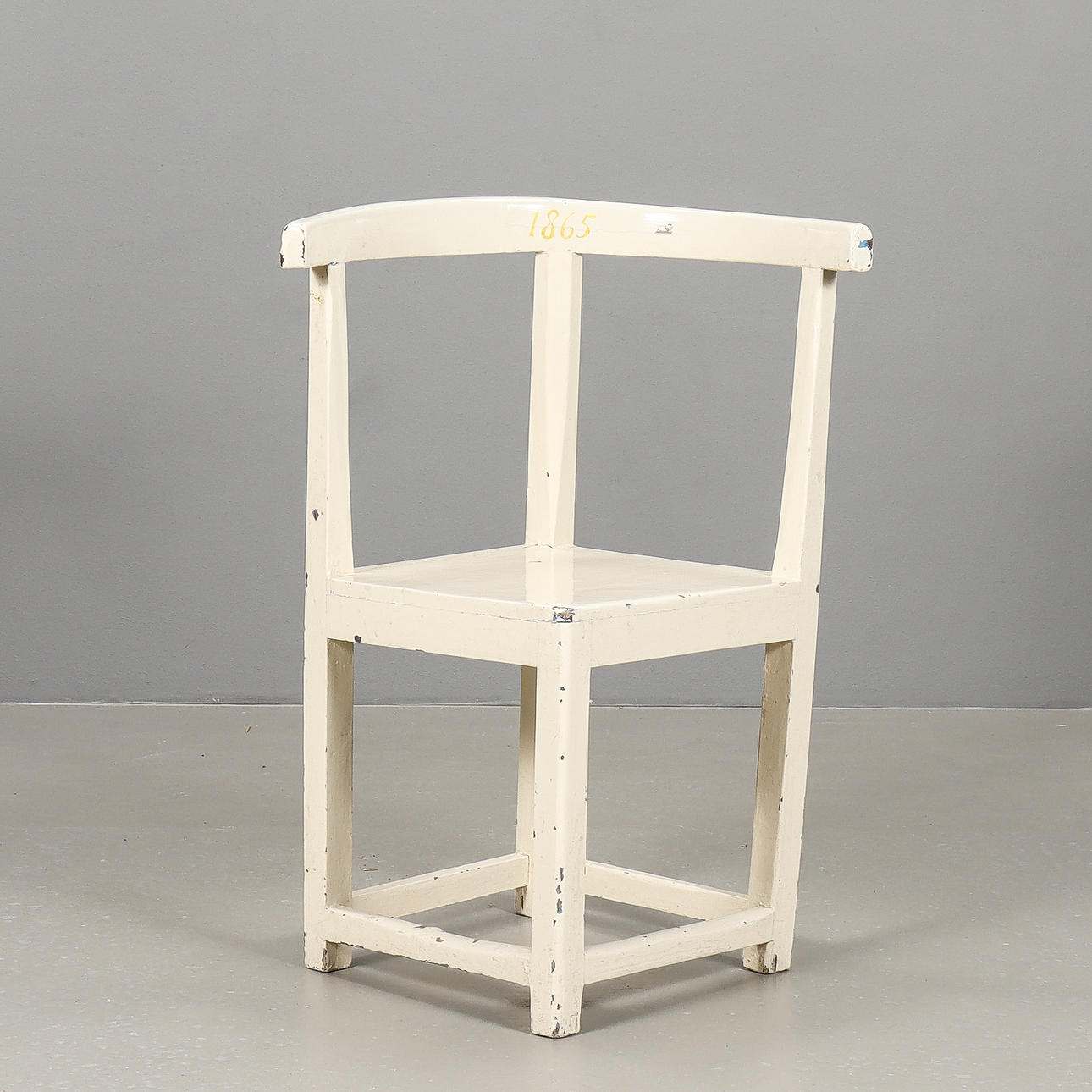 PUDERSTUHL Allmoge, datiert 1865.