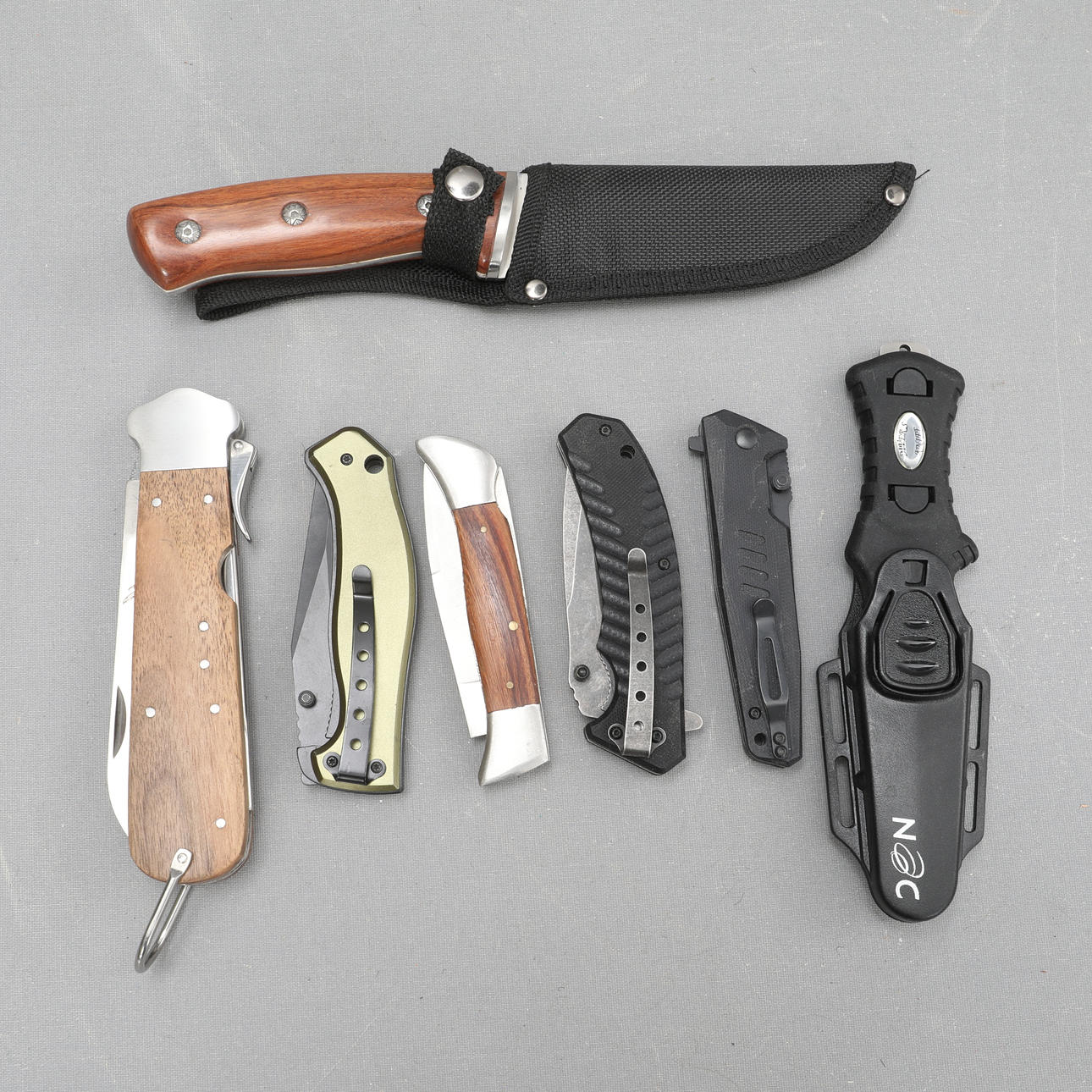 KNIVE/FOLDEKNIVE, 7 stk.