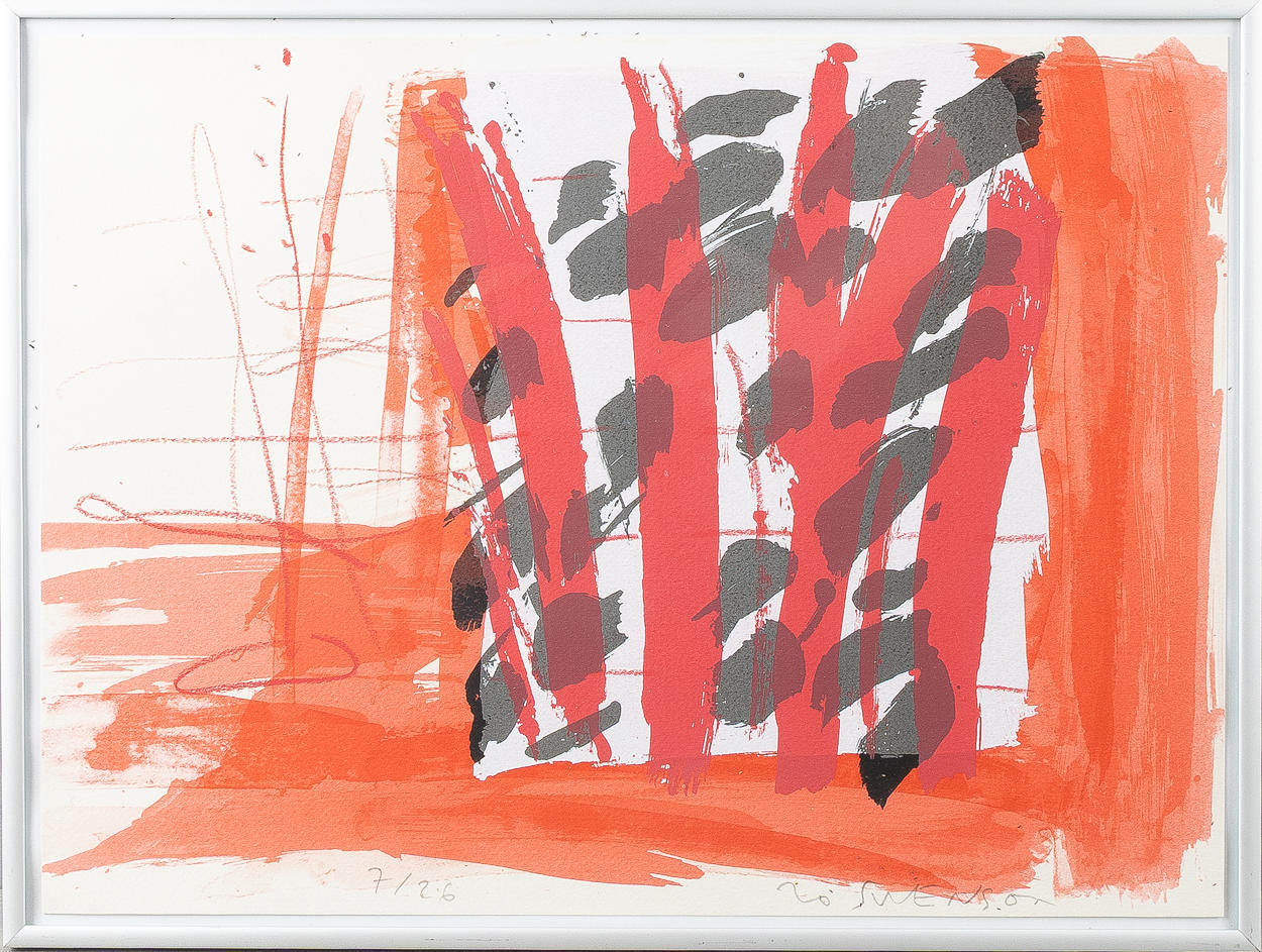 BO SWENSON (1932-2022). “Insjön I”, lithograph.