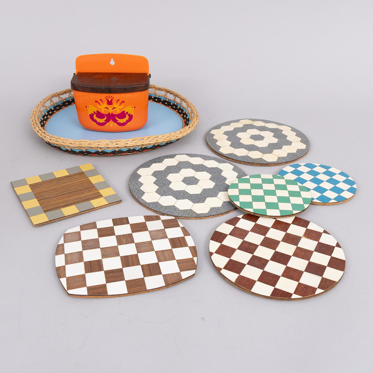 PARTI KÖKSFÖREMÅL, 9 delar, perstorp, 1970-tal.