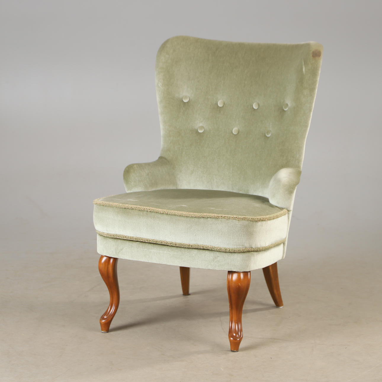 Lænestol, „Emma model“, plyspolstring, 20. århundrede.