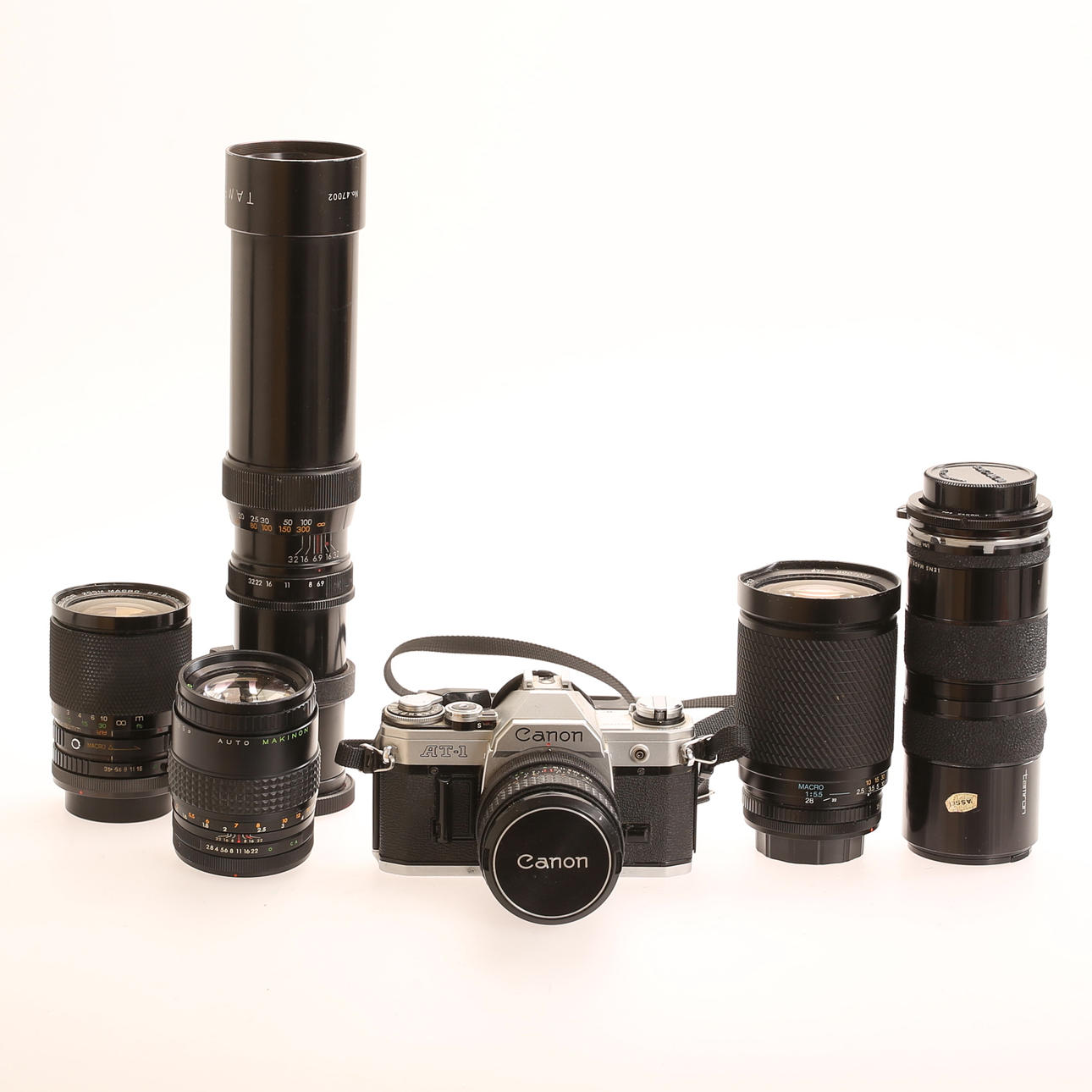 KAMERA, Canon AT-1 sowie 5-Objektiv.