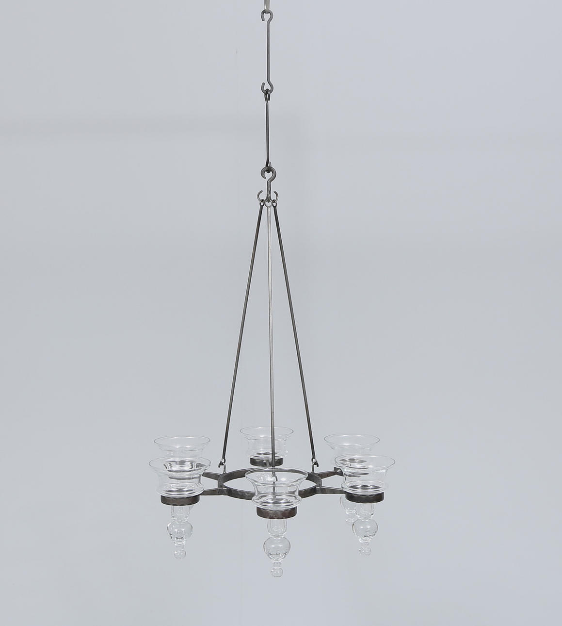 BERTIL VALLIEN. Chandelier, “Rondo”, forging.