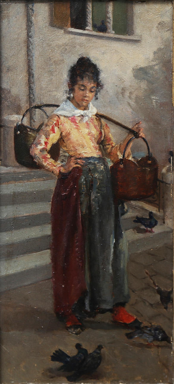 SPANISH SCHOOL, 20TH CENTURY. En ung kvinde.