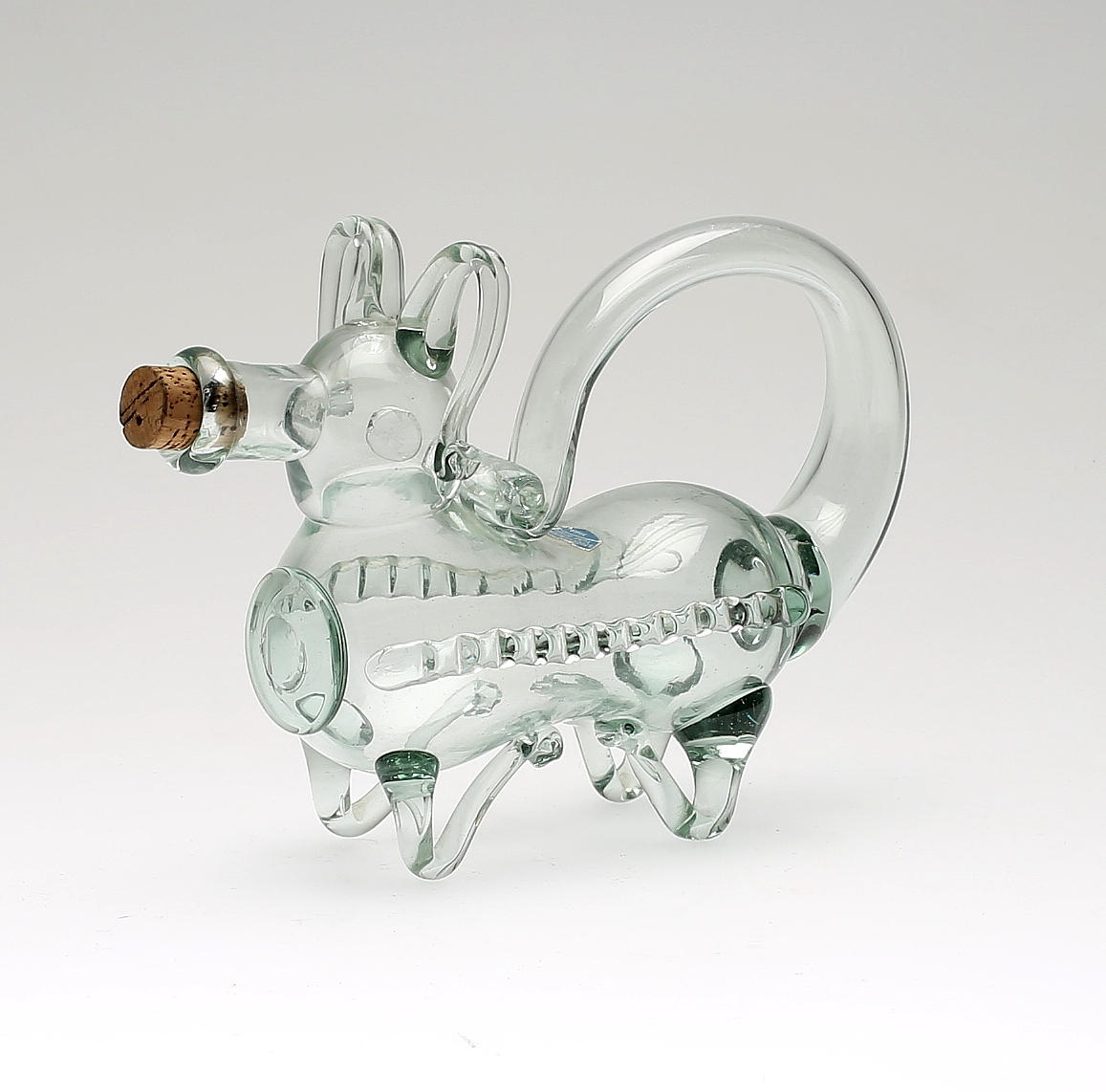 FYLLEHUND, glas, Stockholms Glasbruk, Ture Berglund, 1900-talets mitt.