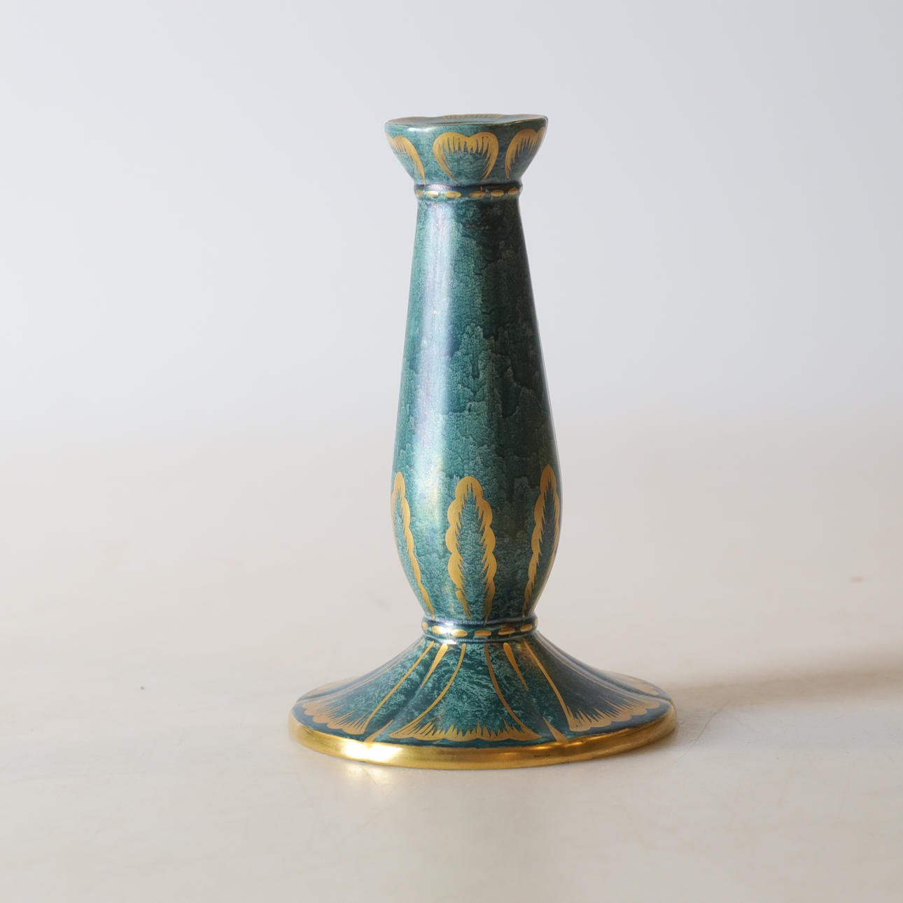 JOSEF EKBERG. candlestick, stoneware, Gustavsberg.
