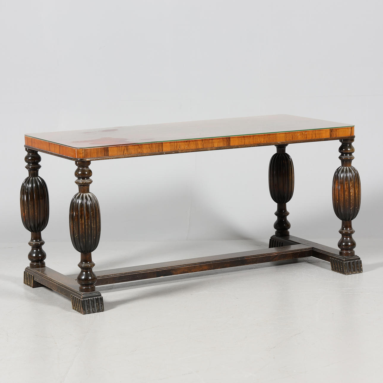 SOFABORD med glasplade, art deco.