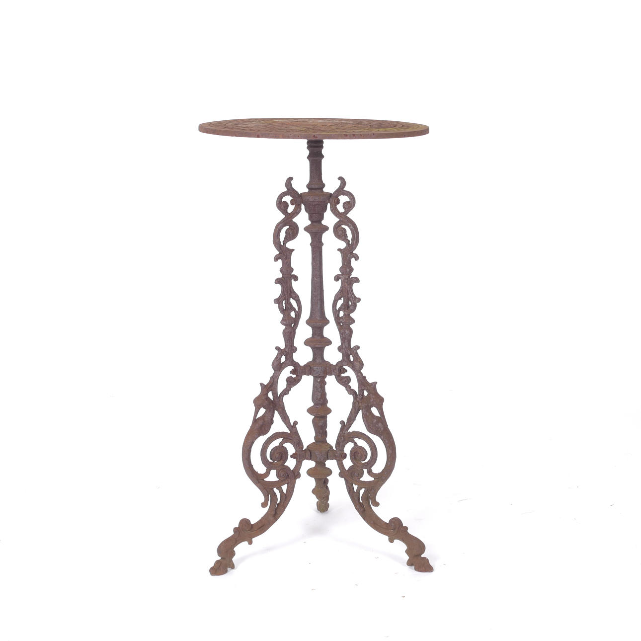 CAFÉ TABLE/GARDEN TABLE, cast iron, 20th century.