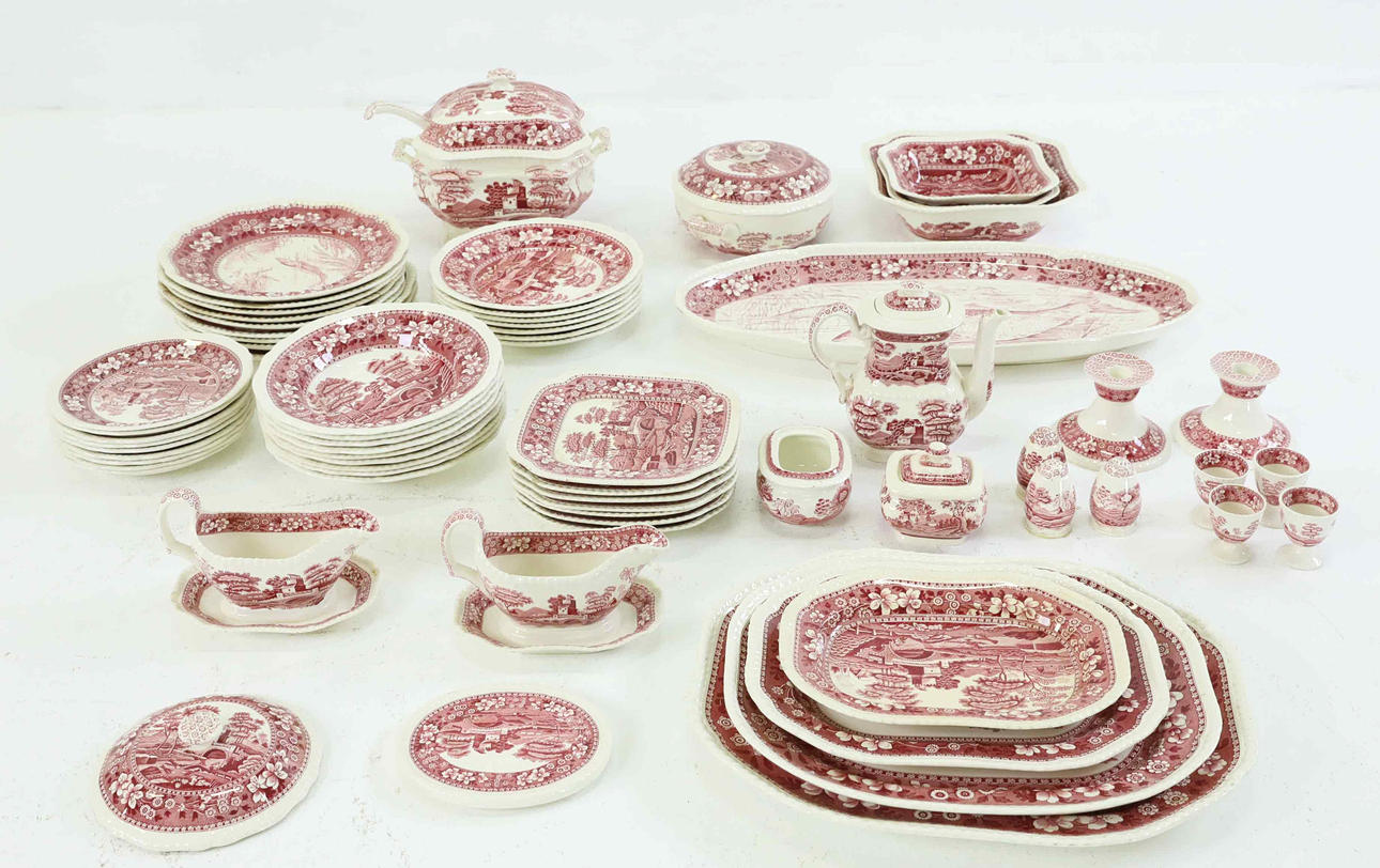 GESCHIRRTEILE, Copeland Spode's Tower, England.