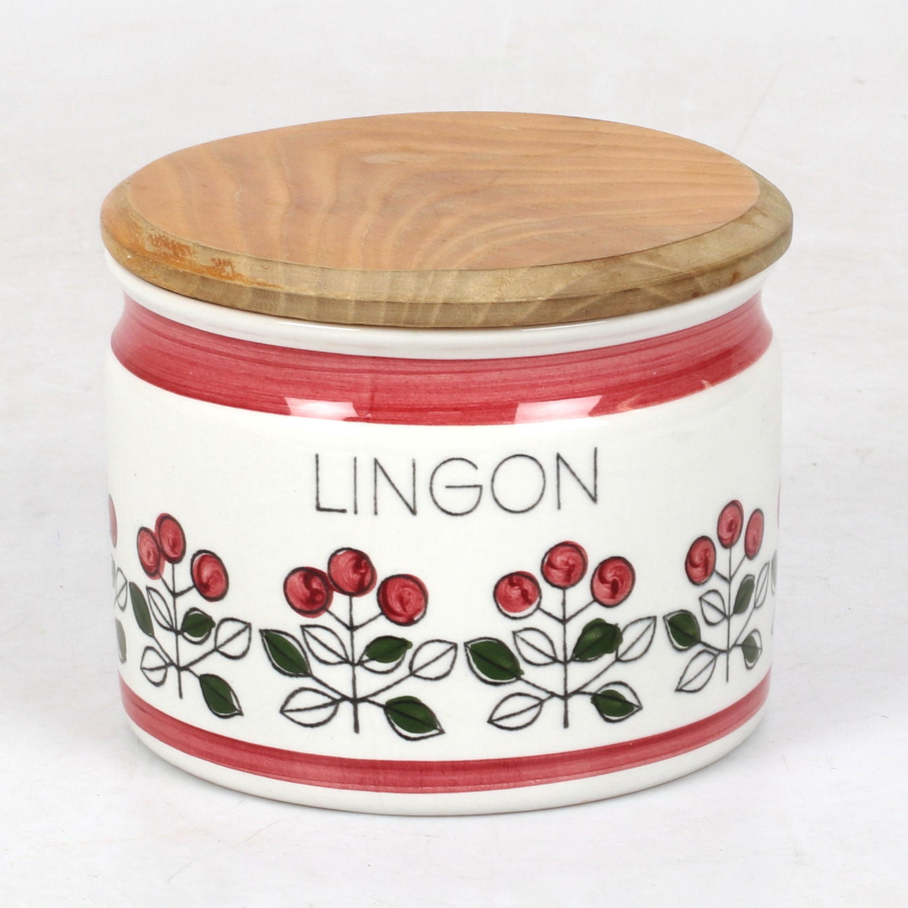 A stoneware jar, “Lingon”, Rörstrand, 20th century.