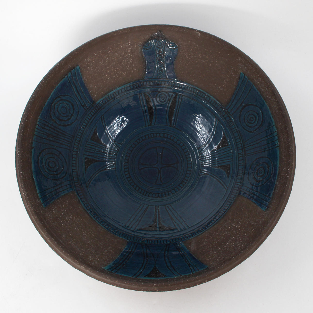 INGER PERSSON, STOR KERAMIKSKÅL, ATELJE, RÖRSTRAND.