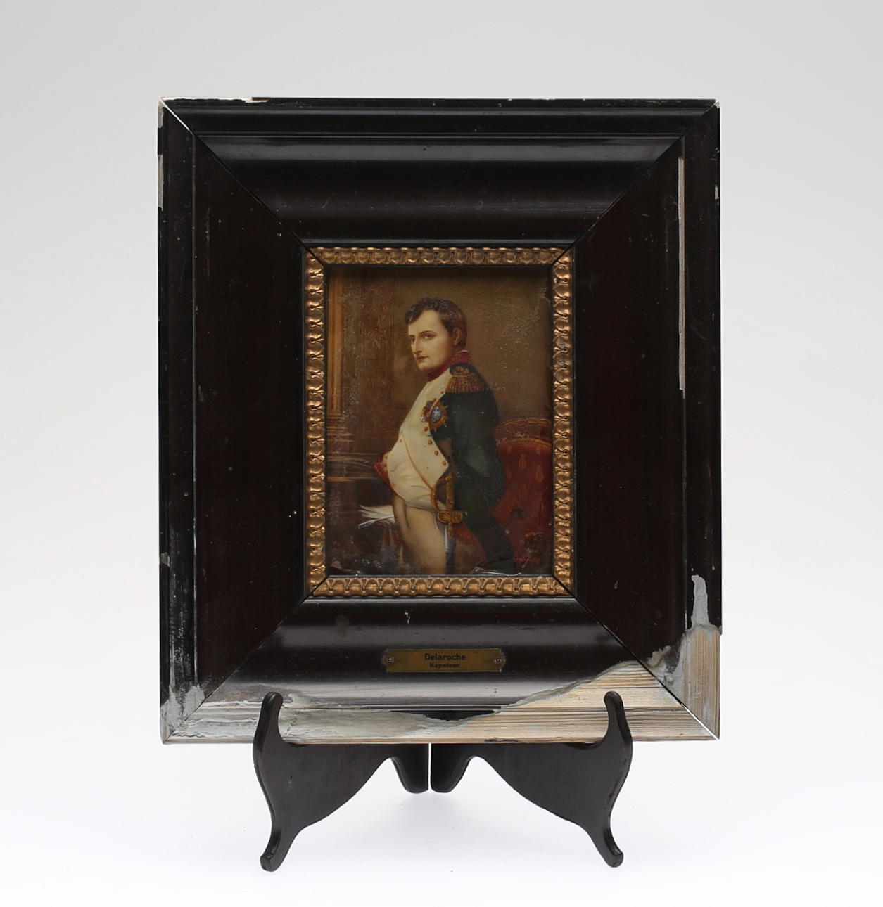 PAUL DELAROCHE. EFTER. glasmålning, sent 1800-tal.