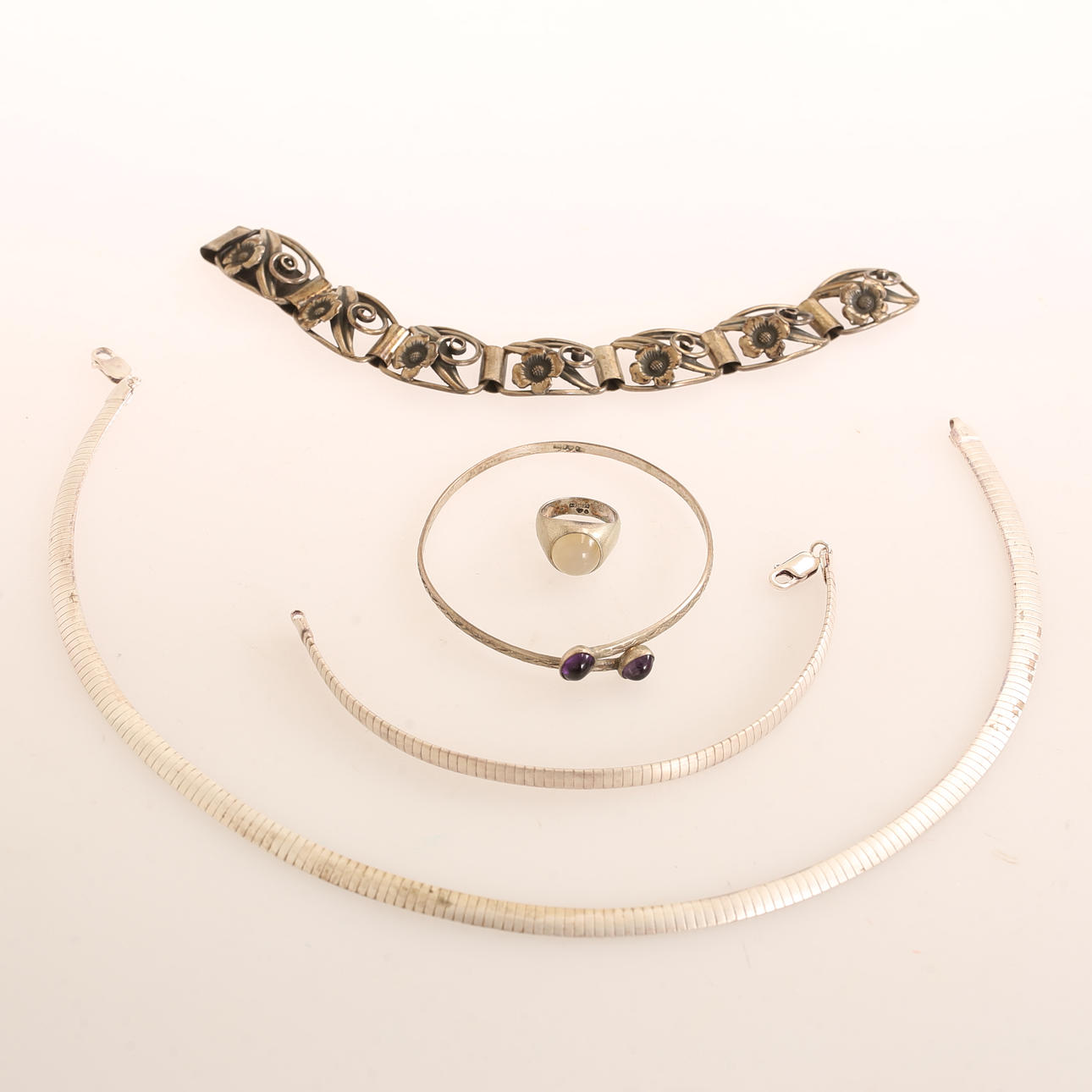 SONSTIGES SILBER, 5 Stück, einschließlich GK.