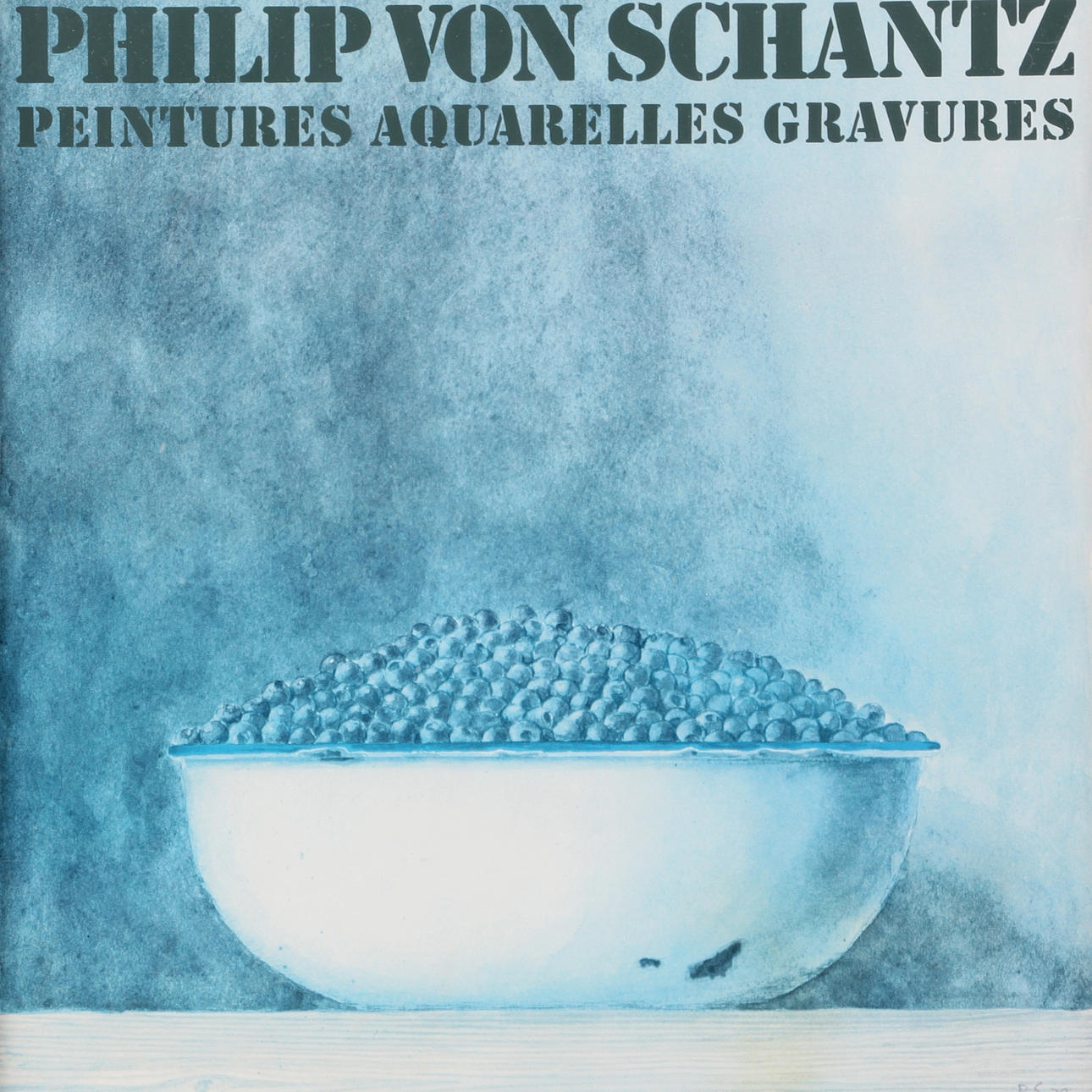 PHILIP VON SCHANTZ. Utställningsaffisch, -1979.