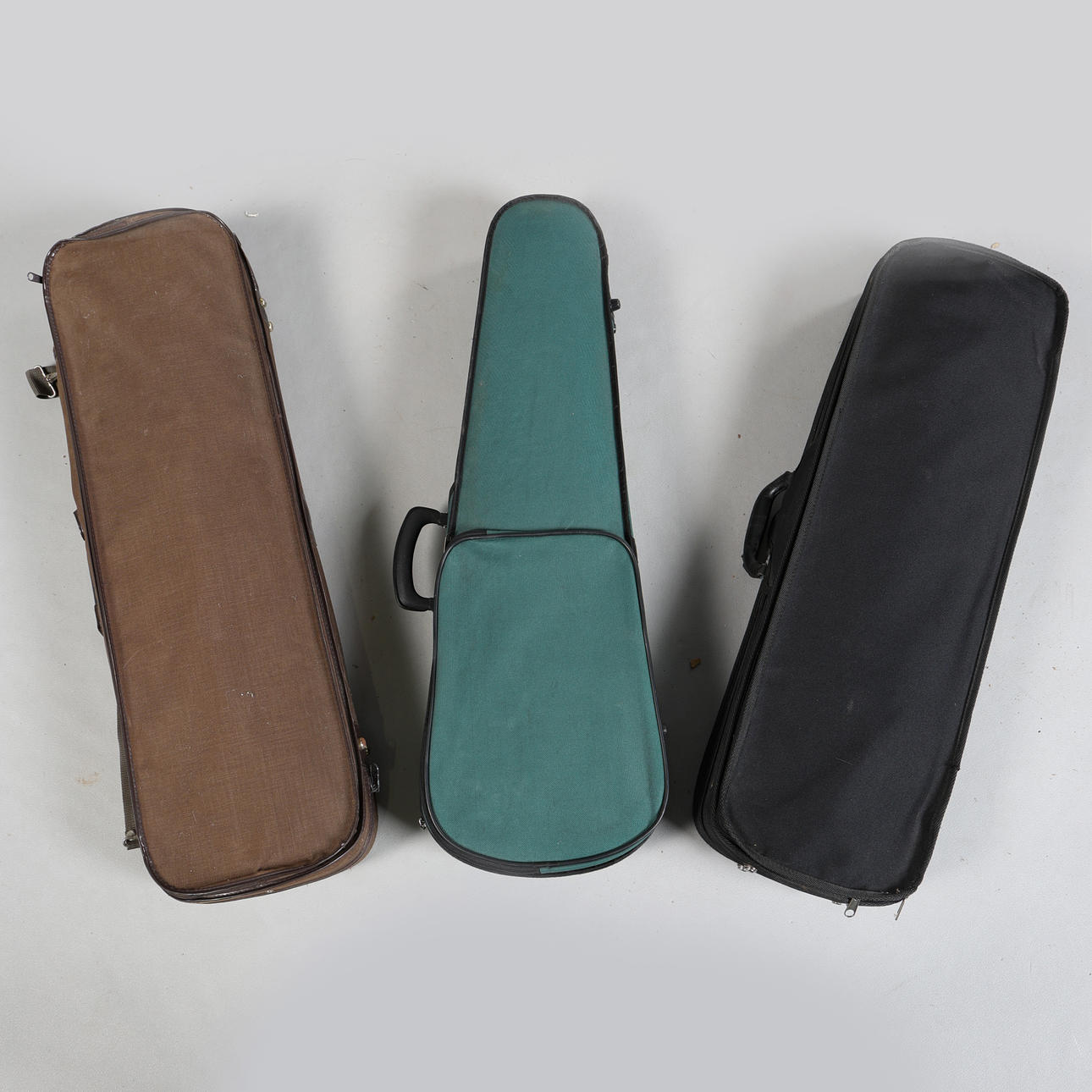 THREE VIOLIN CASES (3).