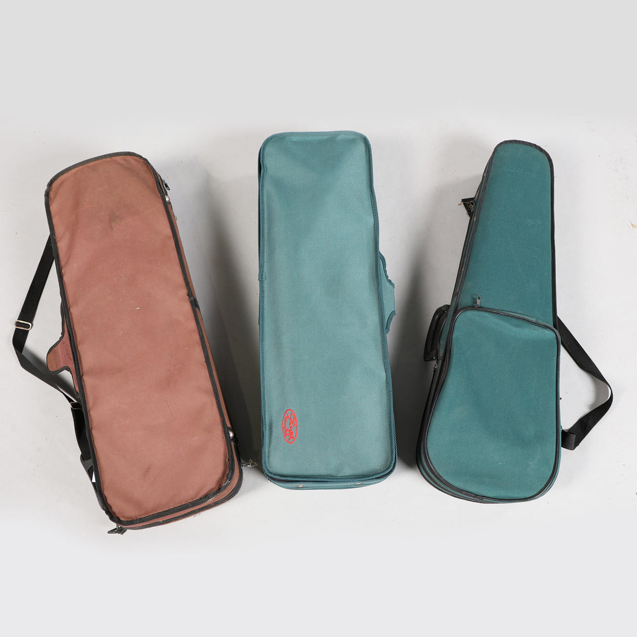 THREE VIOLIN CASES (3).