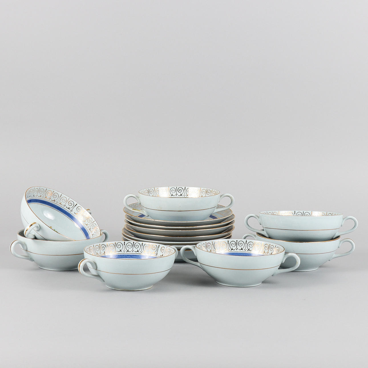 BRÜHENBECHER 7 Mit Untertasse, „Sonat“, Rörstrand.