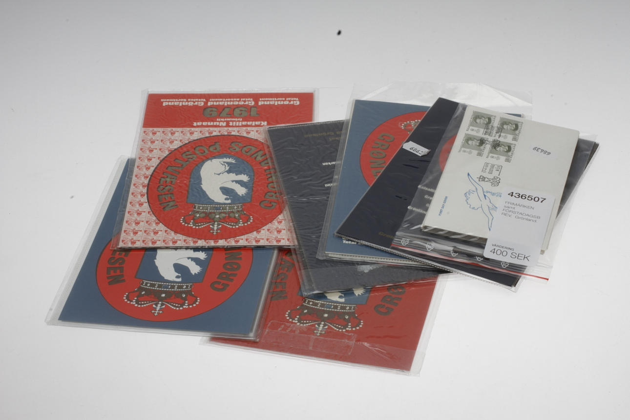 FRIMÄRKEN samt FÖRSTADAGSBREV, Grönland.