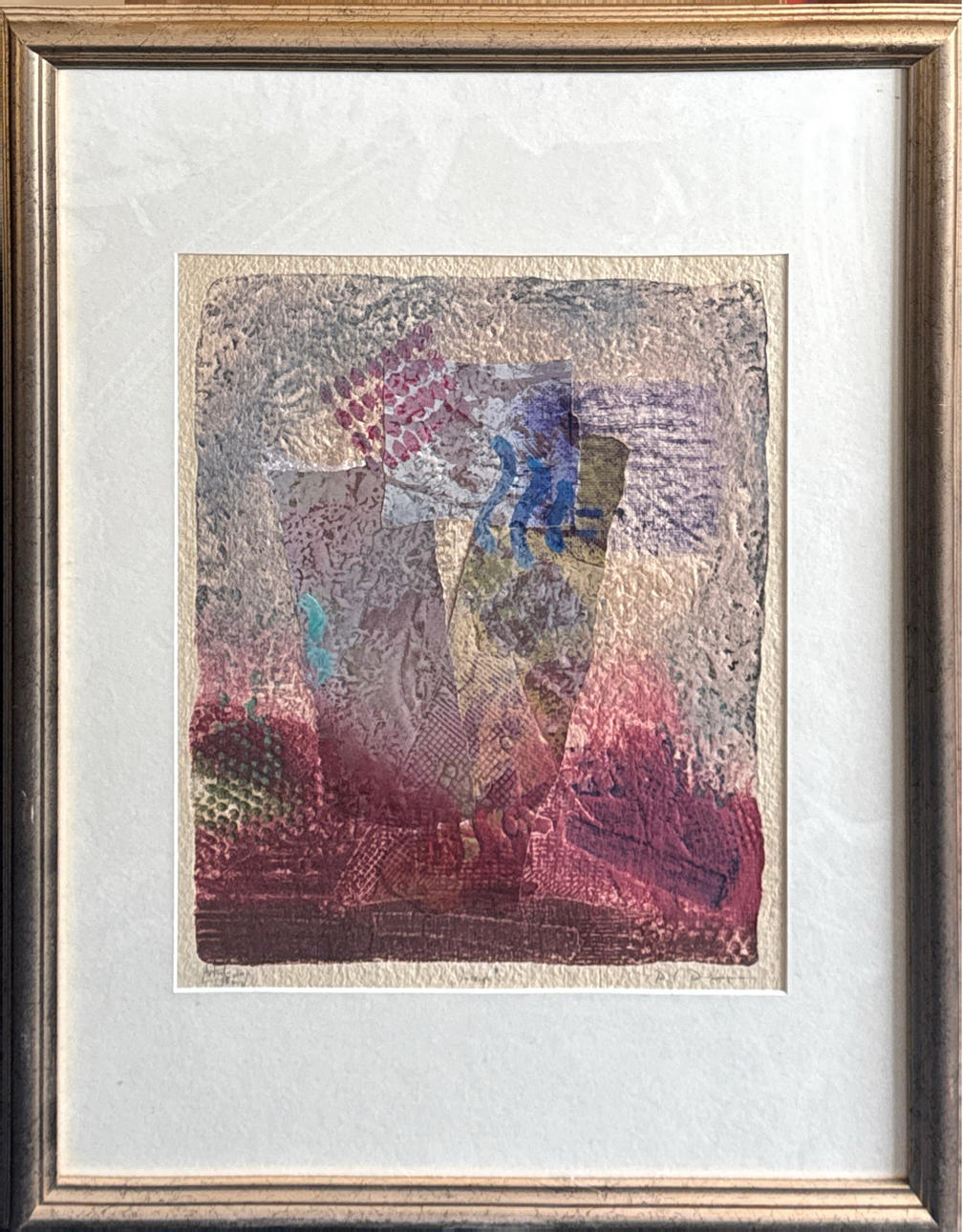 PAAR MIT BLEISTIFT SIGNIERTE MISCHTECHNIK.