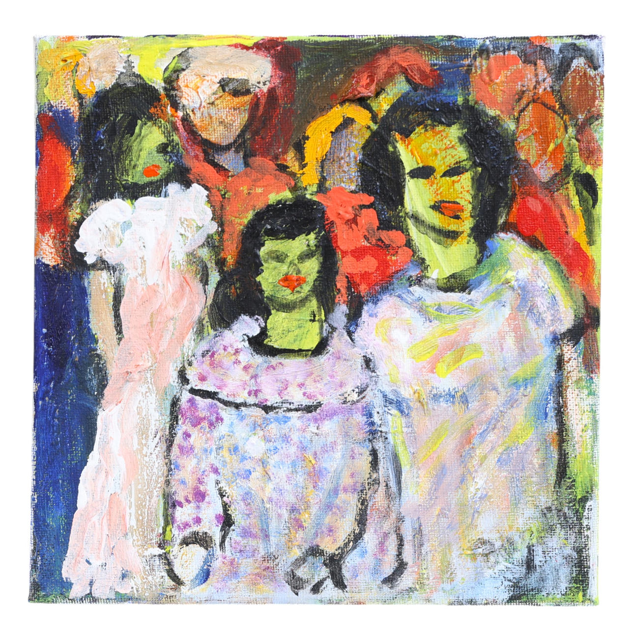 ATTRIBUTED TO BIRGITTA LOVÉN. Oil on canvas, together.