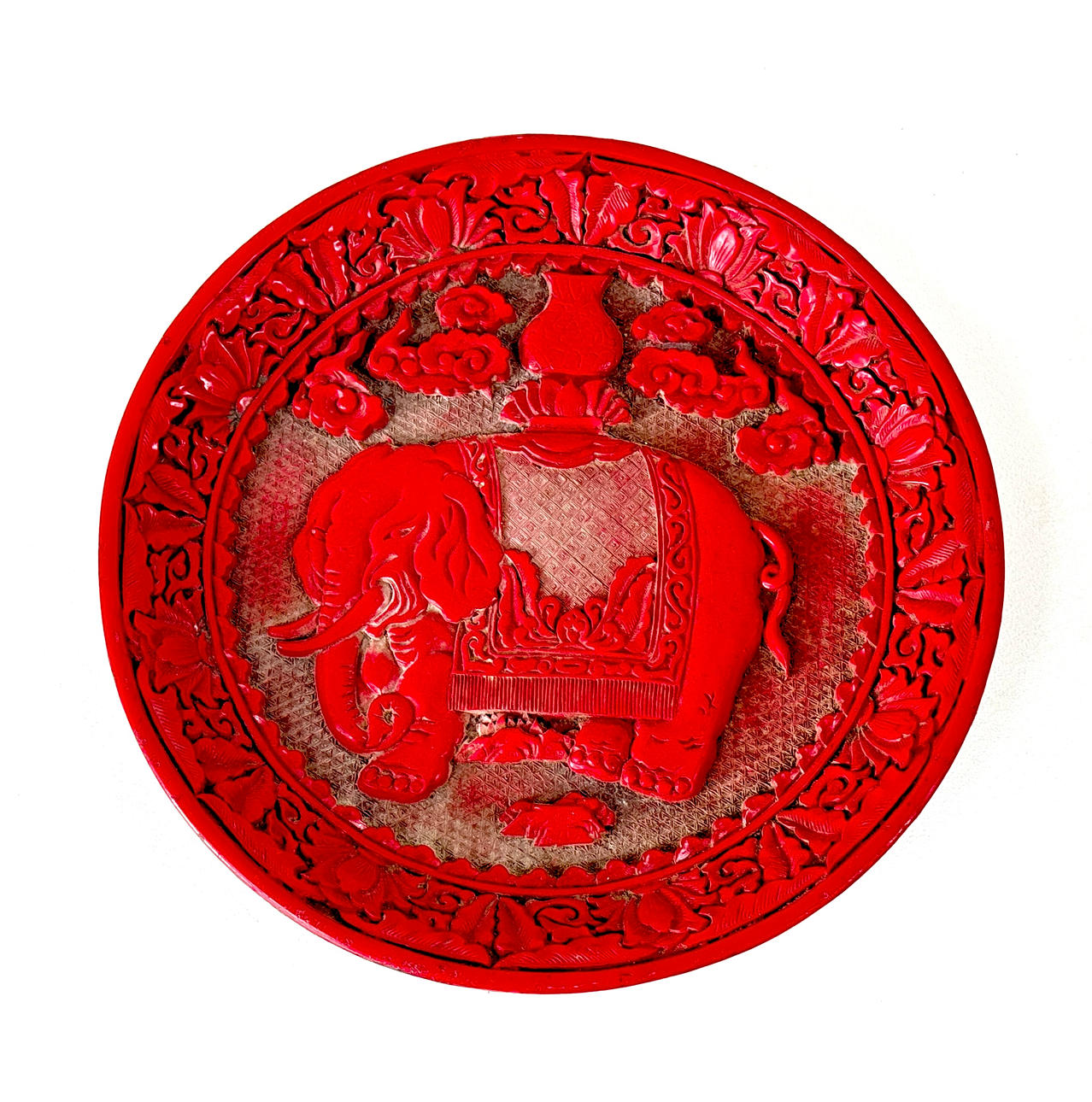 CHINESISCHES ZINNOBER-TYPENSCHILD.