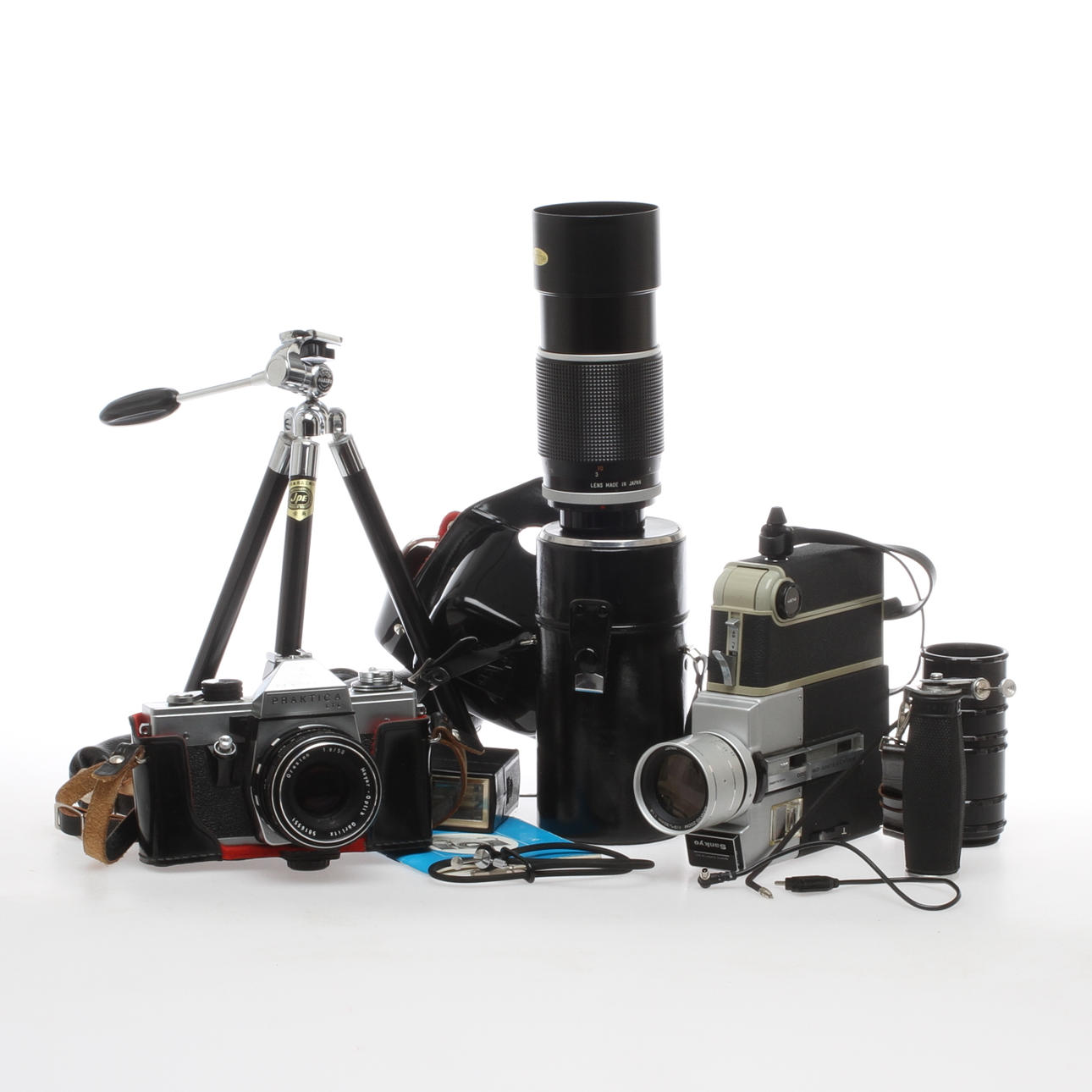 KAMERA, Pentacon "Praktica LTL", SUPER 8 KAMERA, Sanmyo, "Super CM 300, mm...