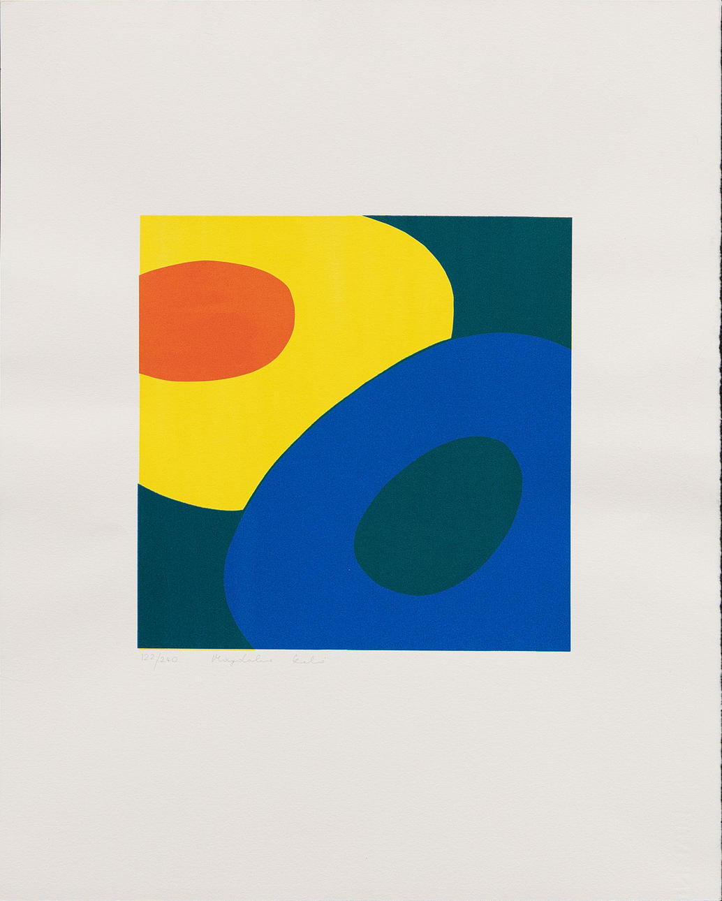 MAGDOLNA SZABÓ. Composition, silkscreen no 122/260, signed.