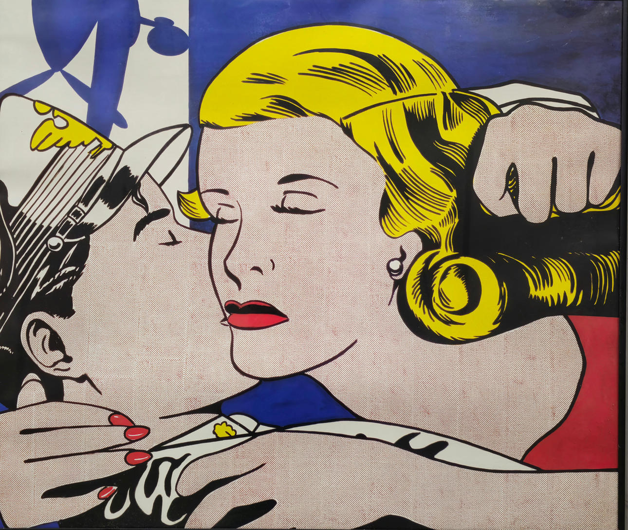 ROY LICHTENSTEIN. DER KUSS. LITHOGRAFIE. 1961.
