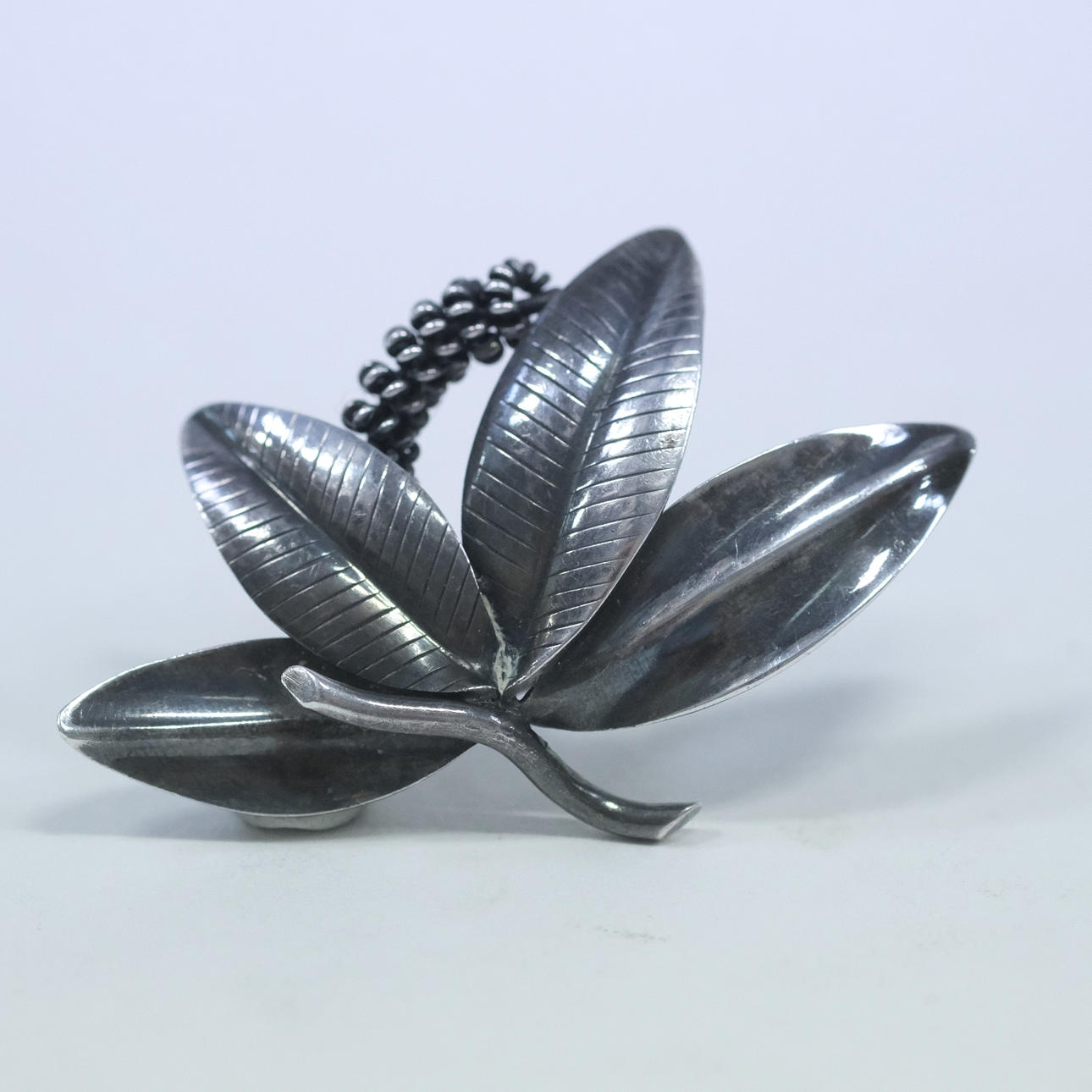 GERTRUD ENGEL. BROSCH, SILVER, ANTON MICHELSEN.