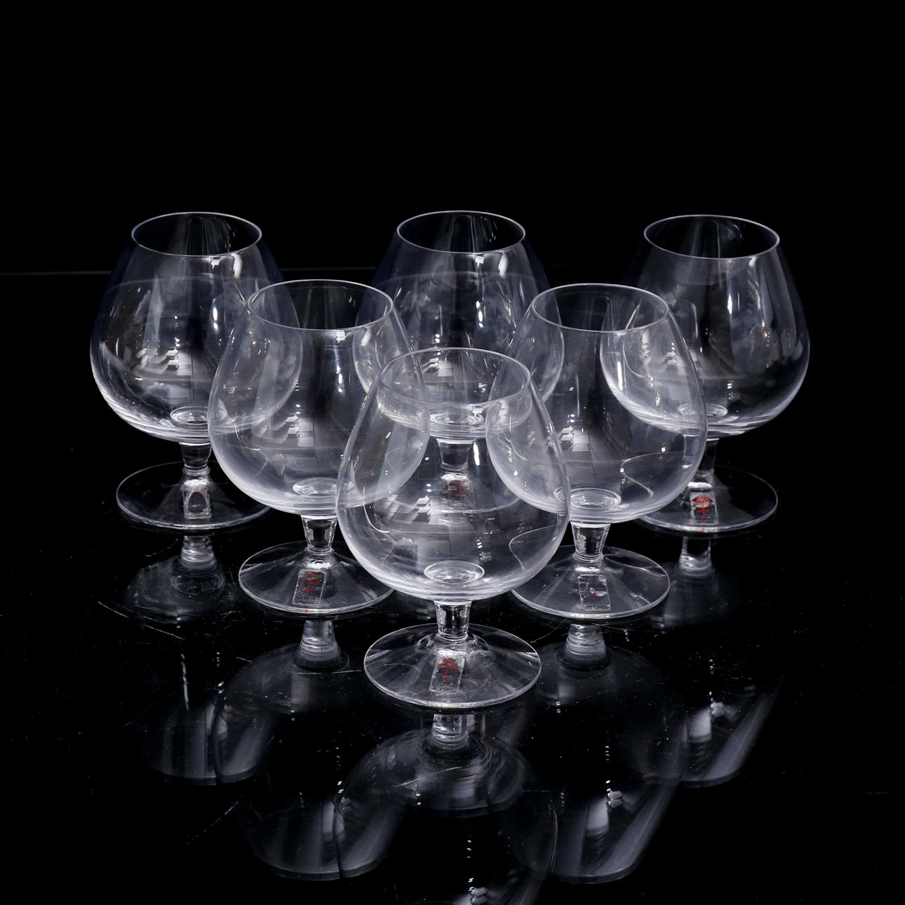 COGNAC KOPPER, 6 stk, Skruf.