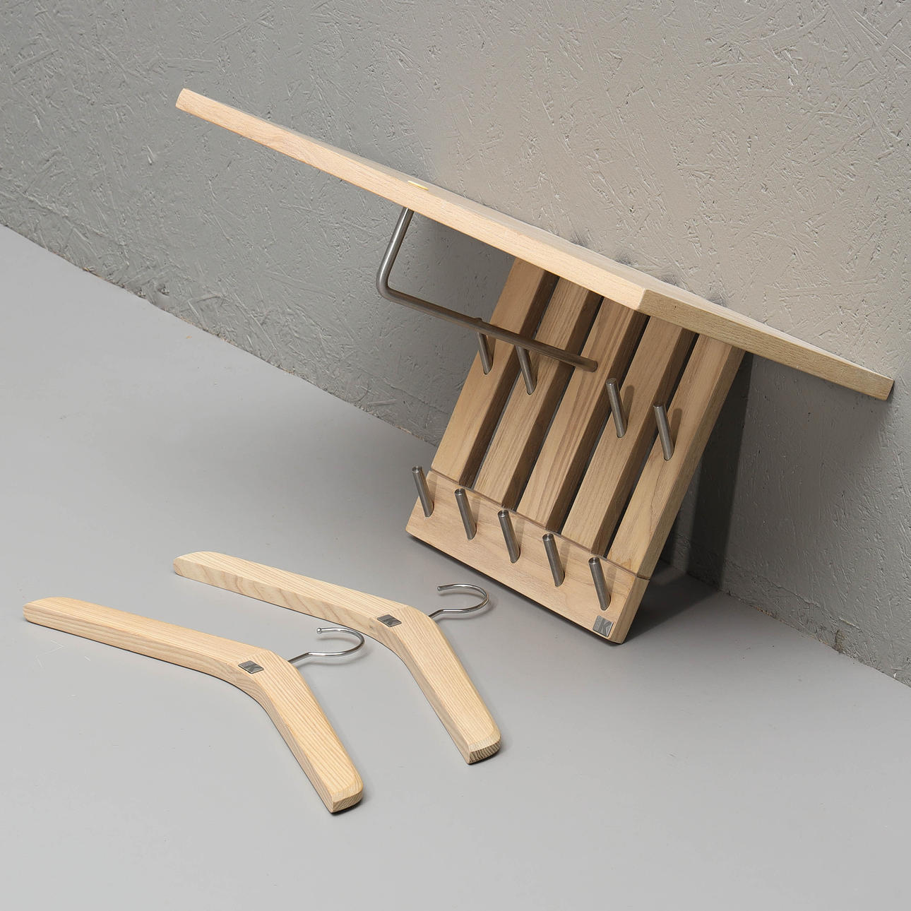 COAT HANGER/HAT SHELF, 3 pieces, Hans K.