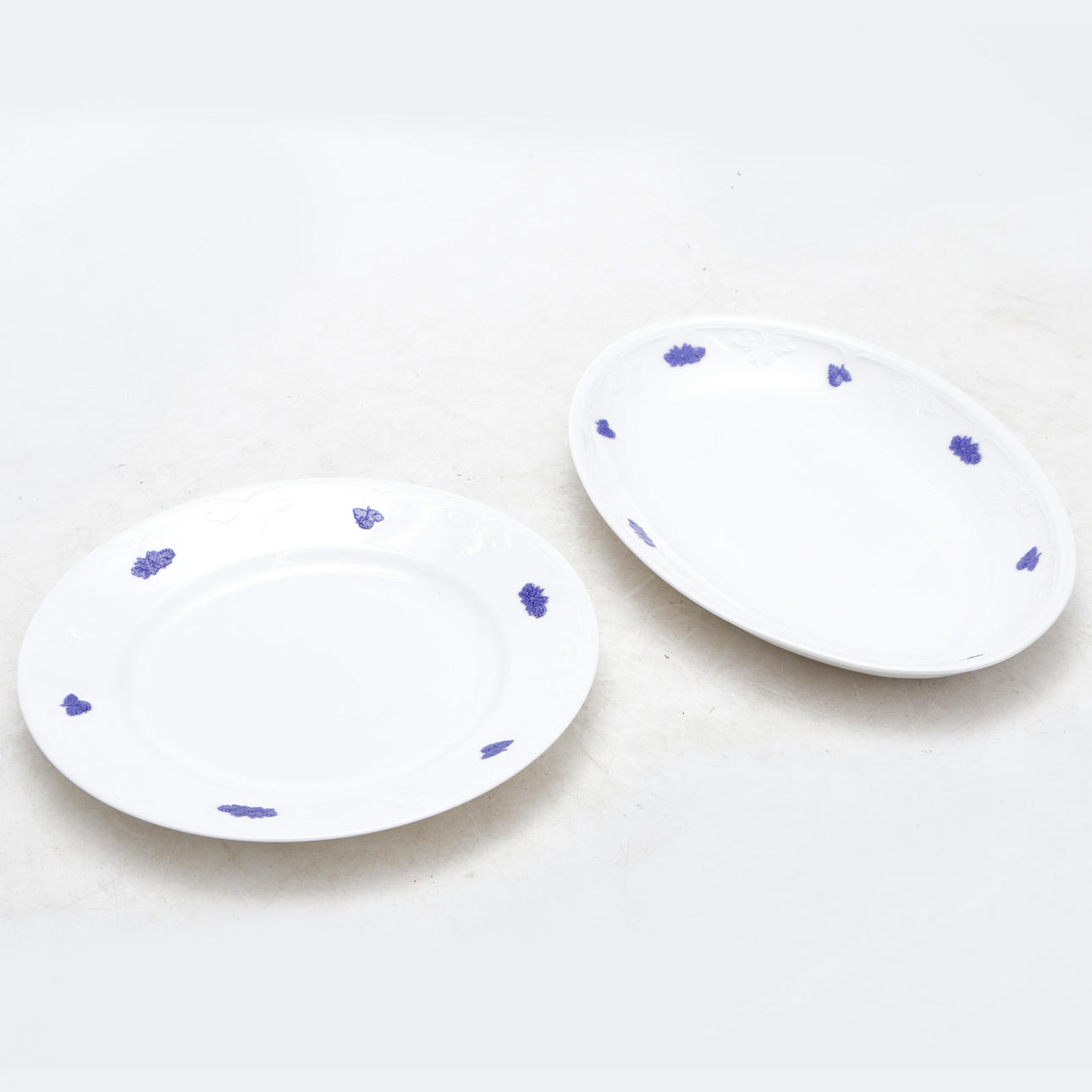 Serving dish 2 pcs, porcelain, Blå Blom, Gustavsberg.
